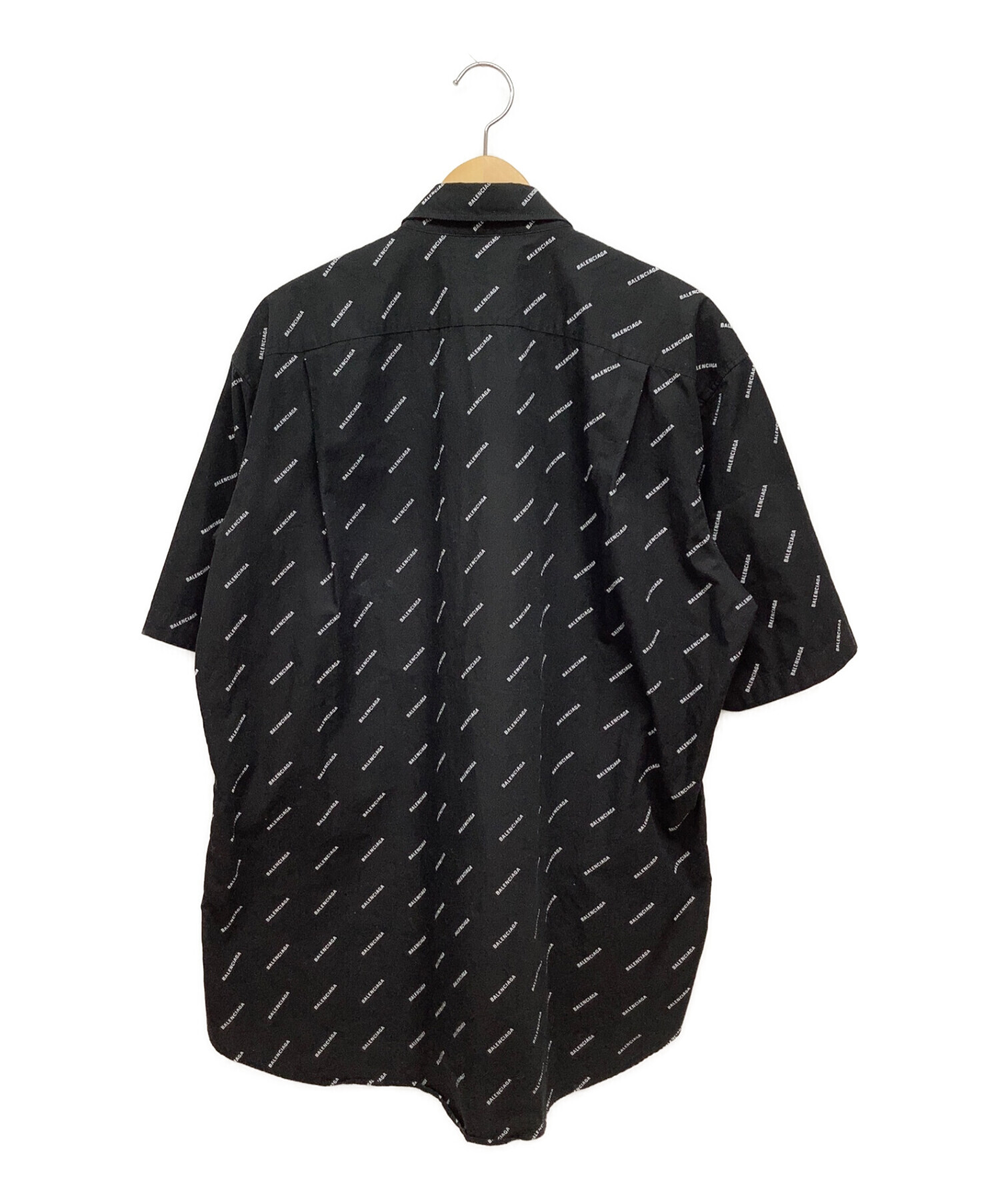 BALENCIAGA (バレンシアガ) 半袖シャツ ブラック サイズ:39