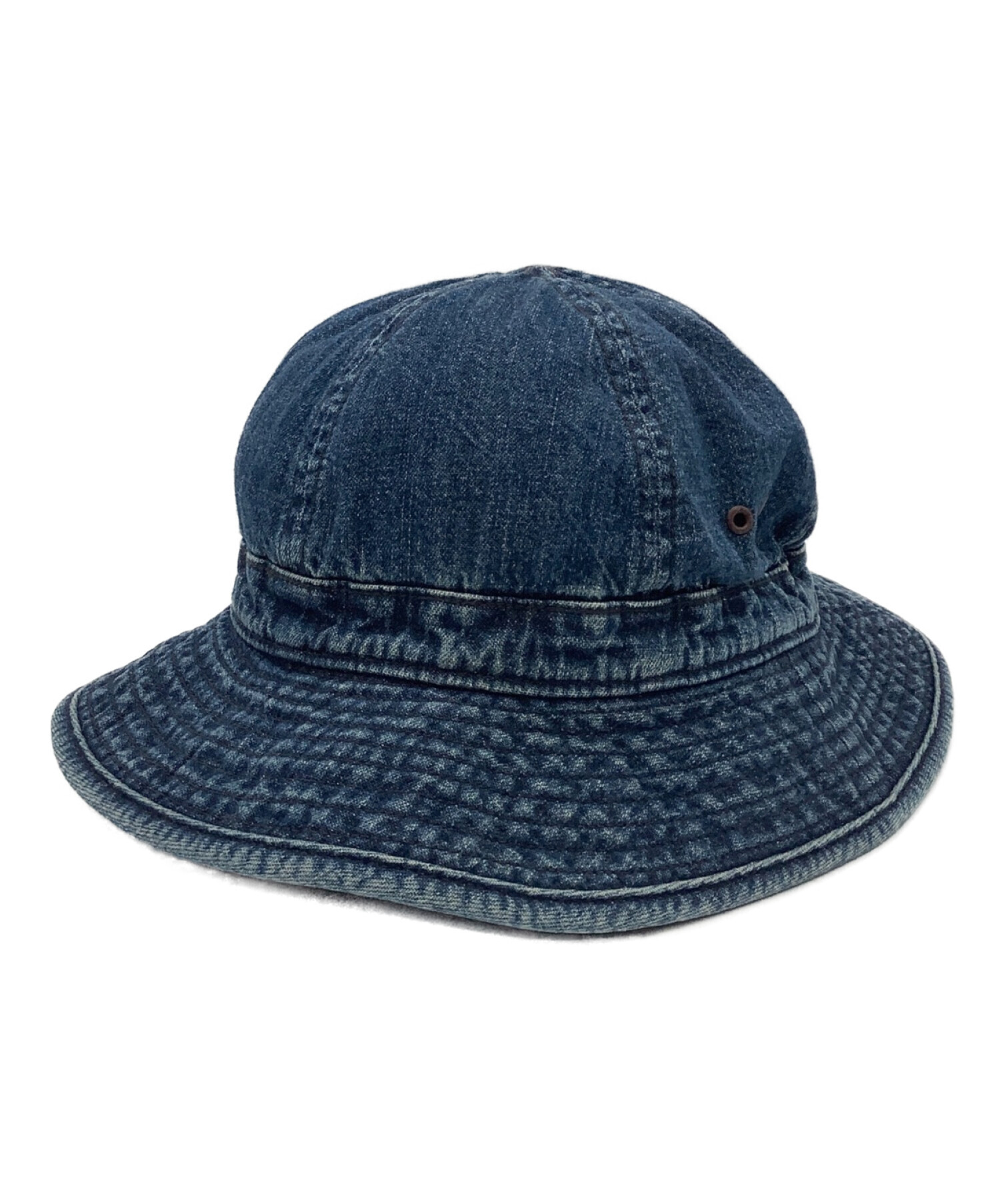 ダブルアールエル) RRL デニム クラッシャー ハット 本藍染め メンズ