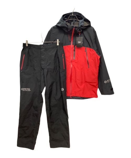 中古・古着通販】DAIWA (ダイワ) レインスーツセット ブラック×レッド 