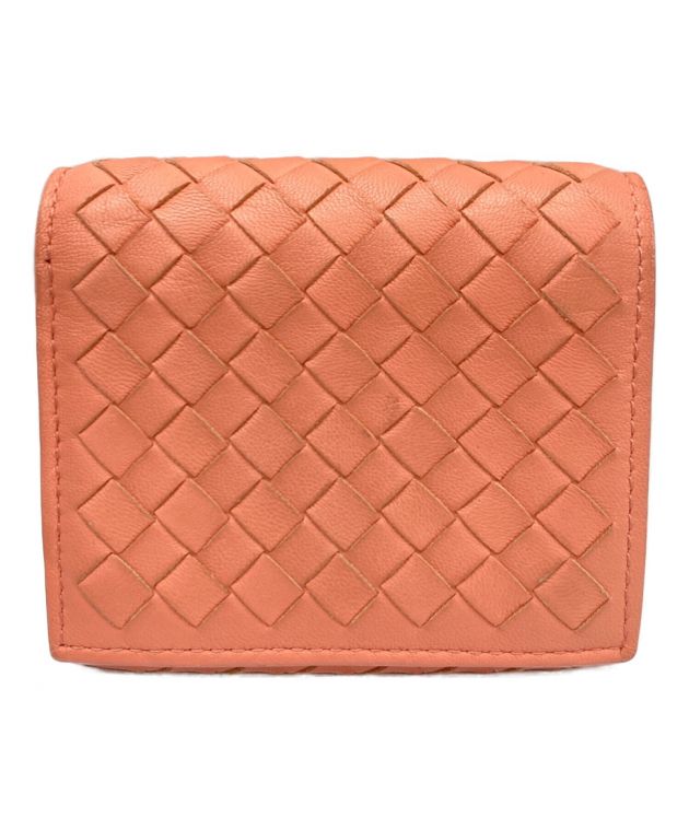 中古・古着通販】BOTTEGA VENETA (ボッテガベネタ) 3つ折り財布 ピンク  