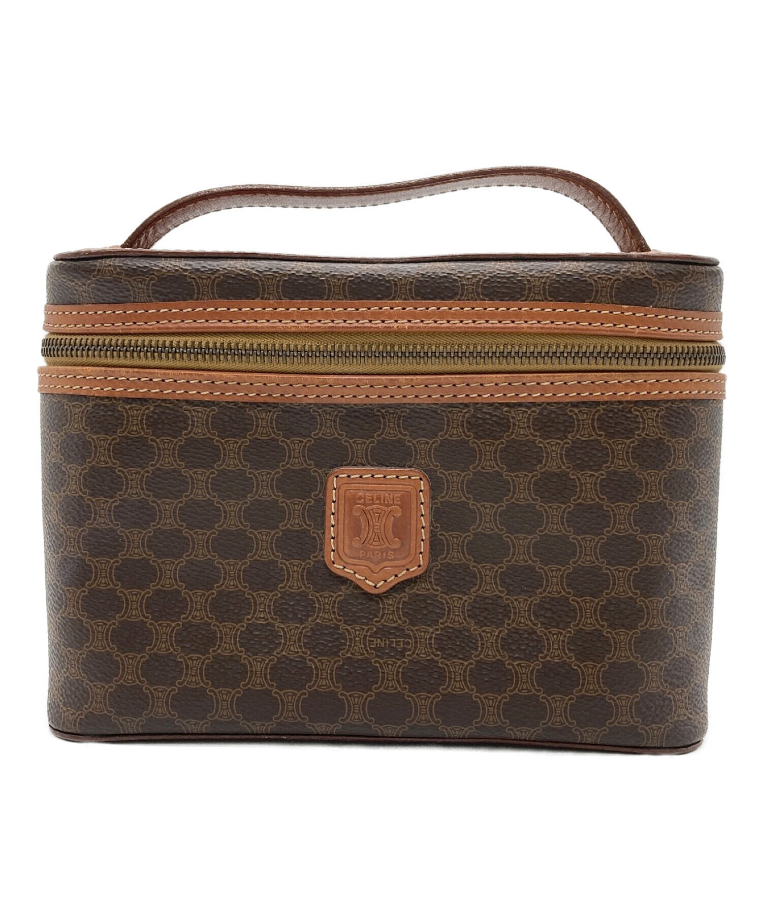 中古・古着通販】CELINE (セリーヌ) バニティバッグ ブラウン 