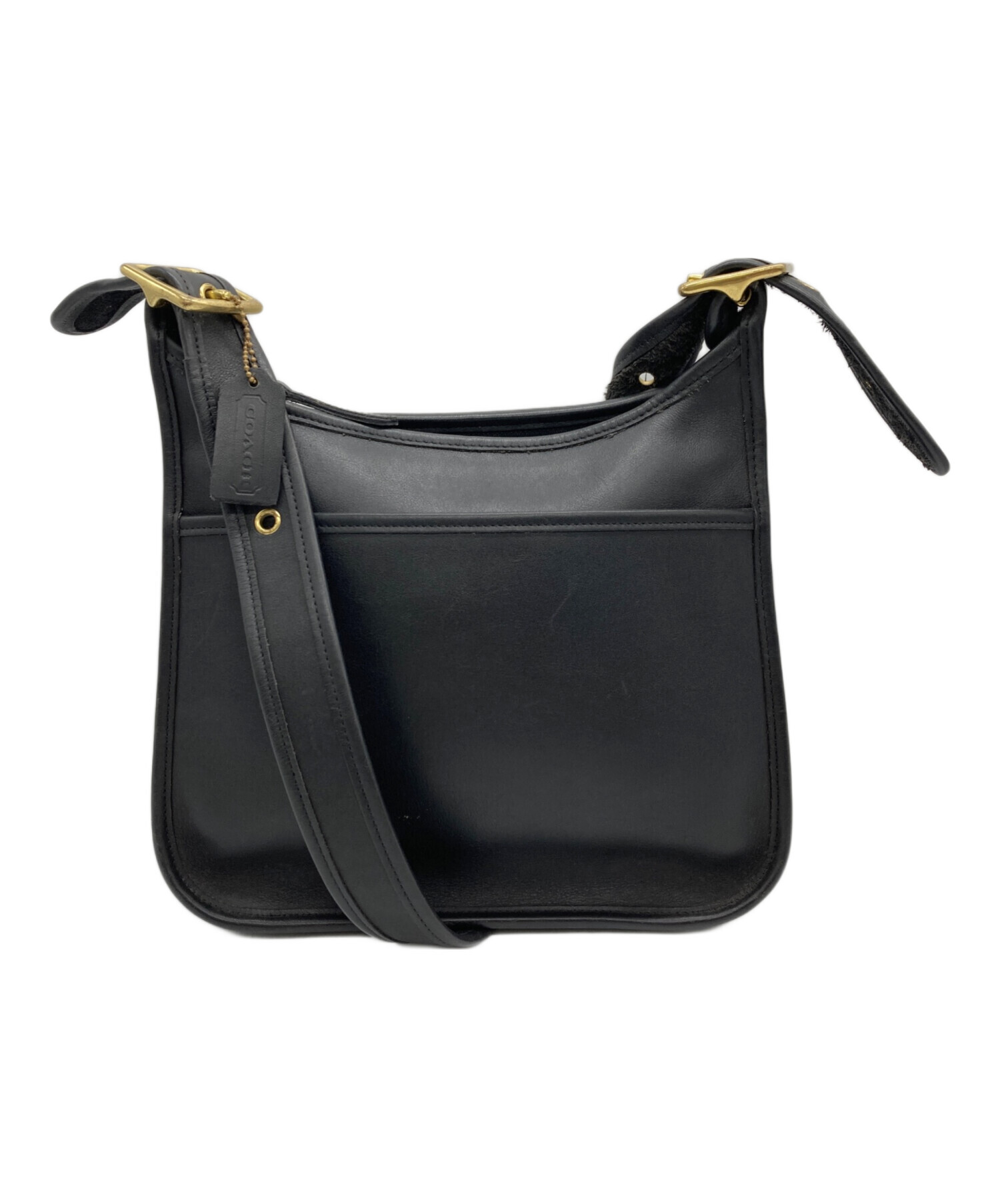中古・古着通販】COACH (コーチ) レザーバッグ ブラック｜ブランド 