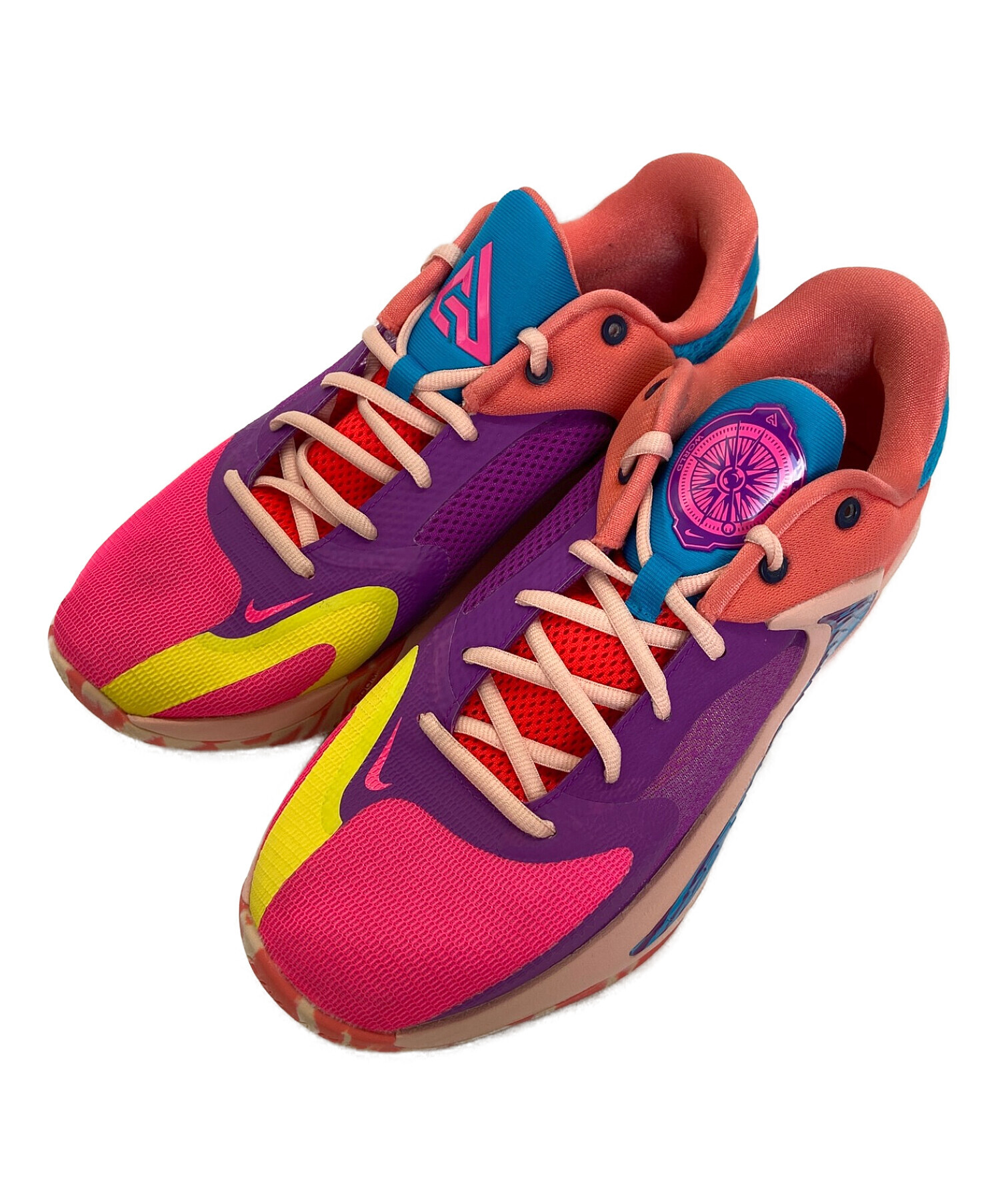 中古・古着通販】NIKE (ナイキ) バスケットシューズ ピンク×パープル 