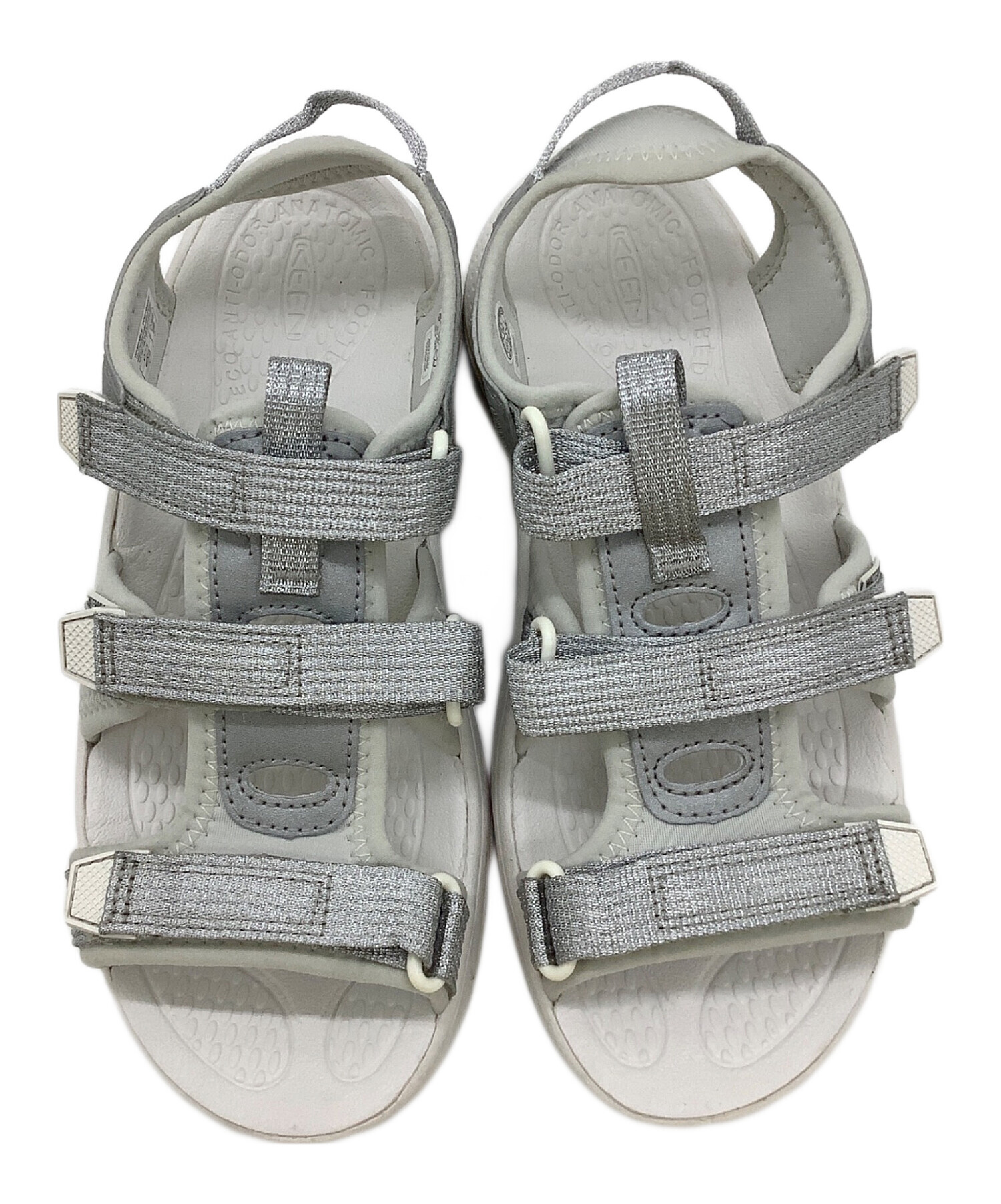 中古・古着通販】KEEN (キーン) サンダル ホワイト×シルバー サイズ 