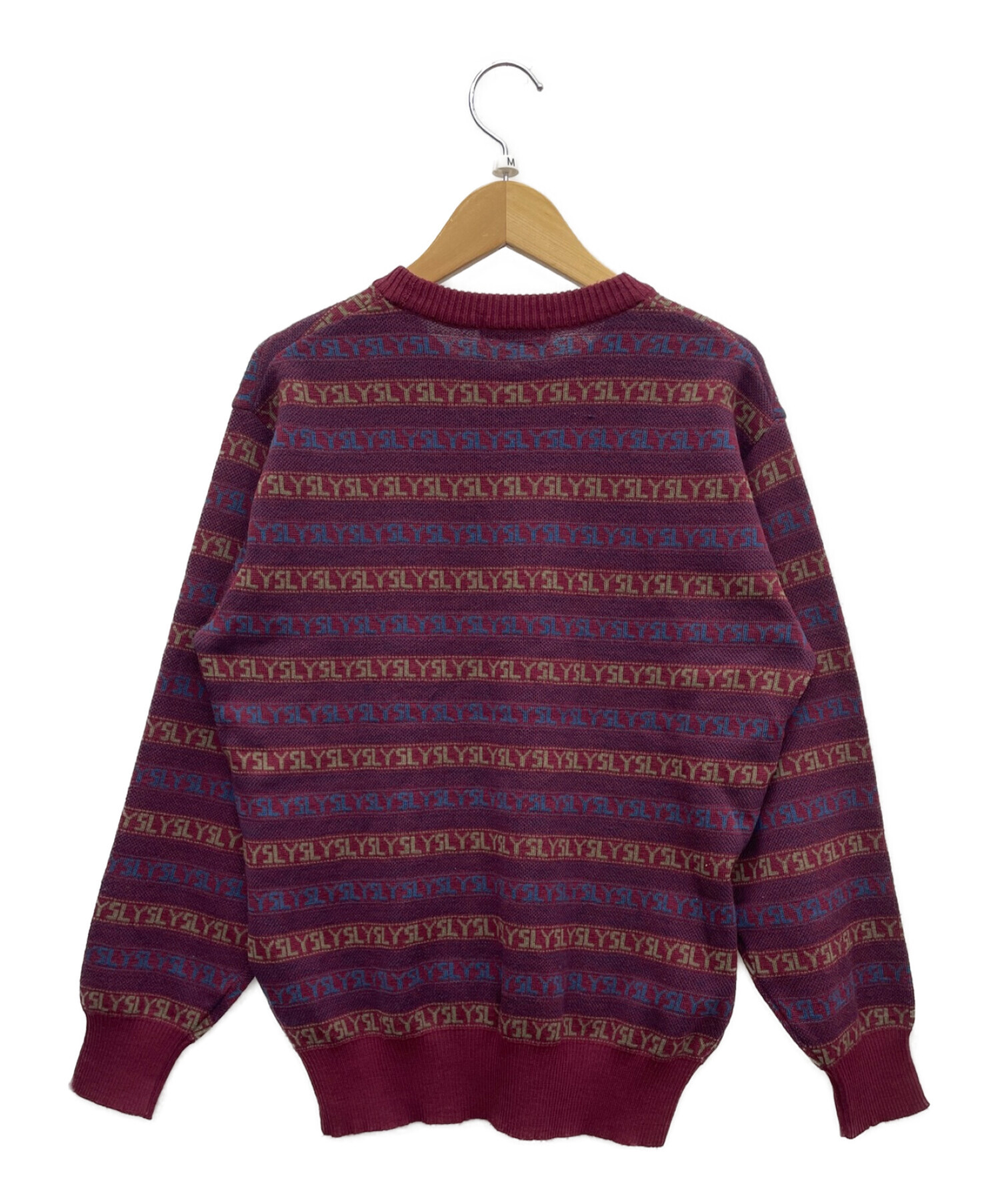 【美品】Yves Saint Laurent 総柄 ウールニット セーター