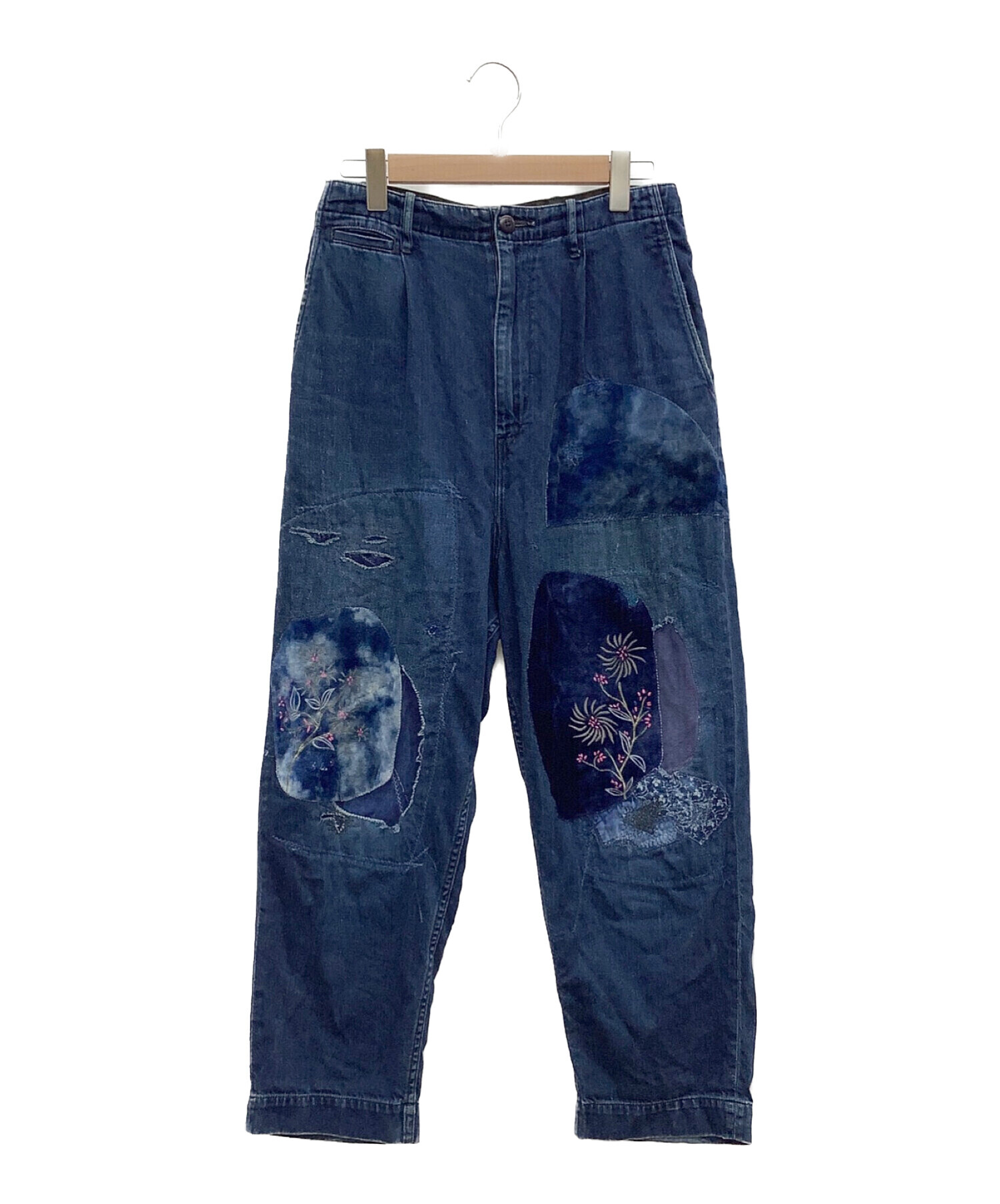 即決[L][3]KAPITAL KOUNTRY パッチワーク スマイル ショーツ ショート