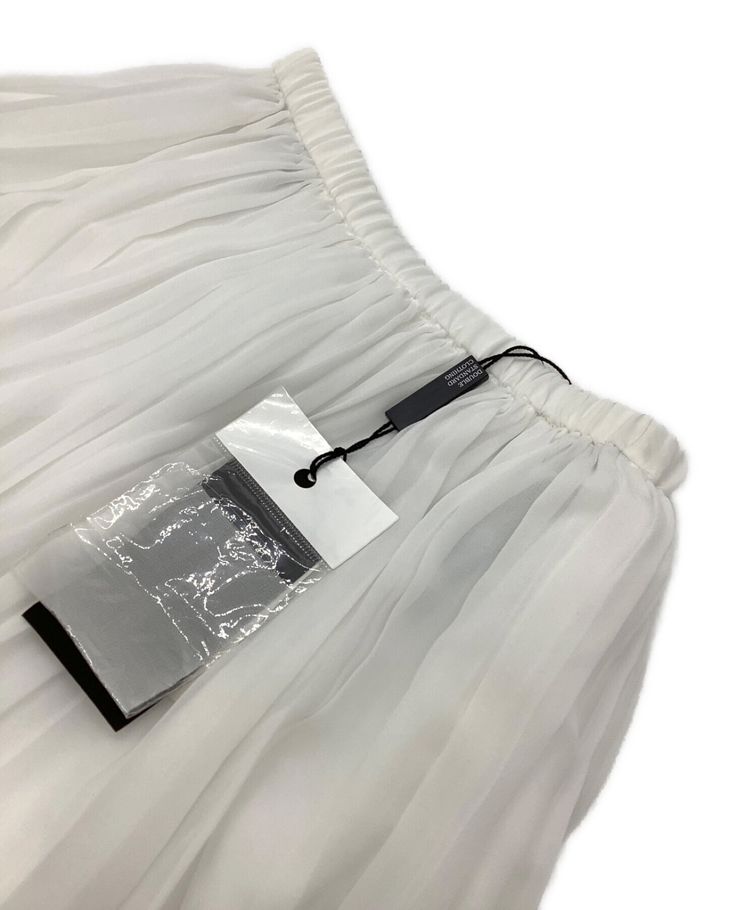 DOUBLE STANDARD CLOTHING (ダブルスタンダードクロージング) ティアードマキシスカート ホワイト サイズ:38 未使用品