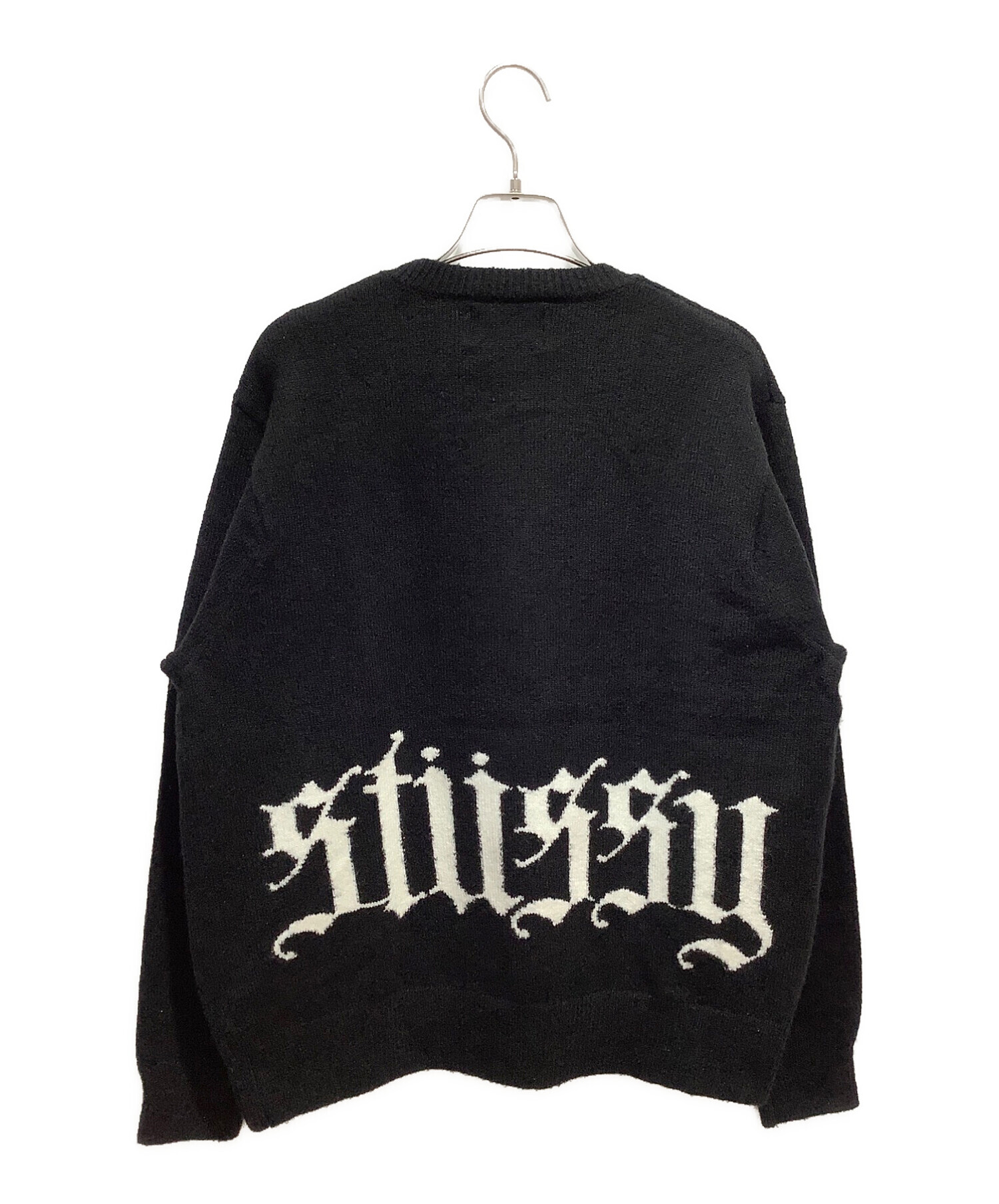中古・古着通販】stussy (ステューシー) Gothic Sweater ブラック 