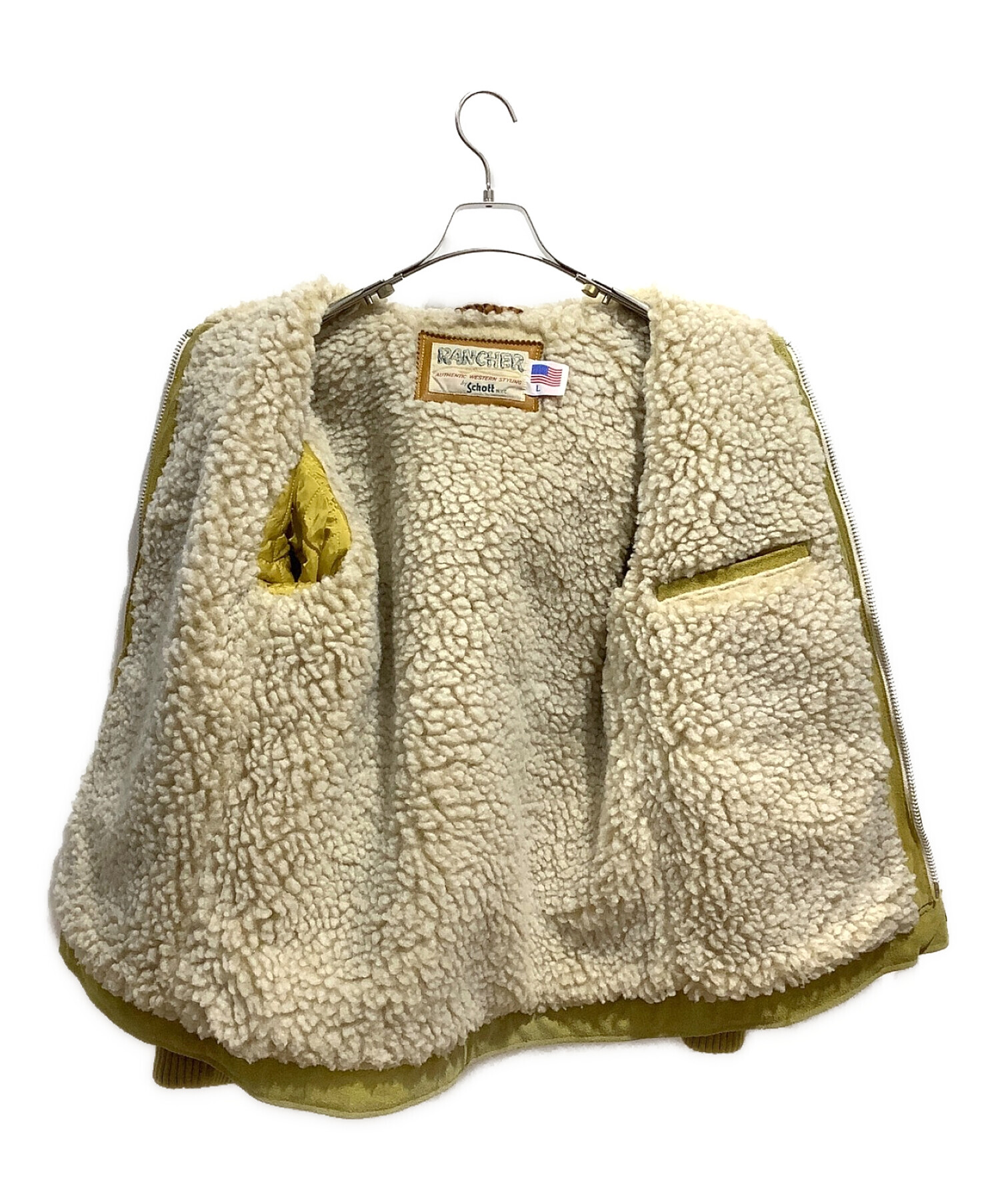 Schott Rancher 希少サイズ 8 フリンジ 来なさ スエードジャケット