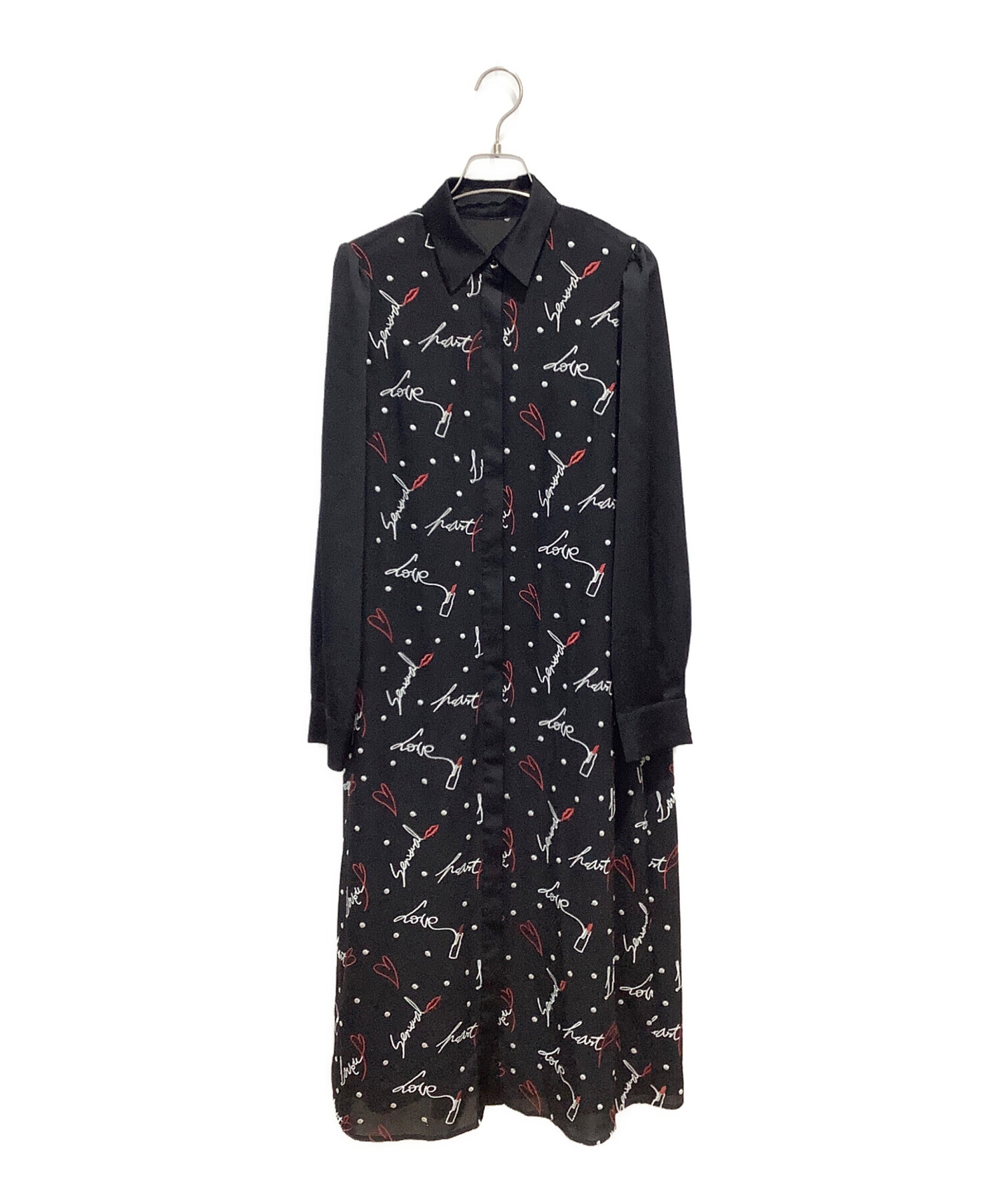 中古・古着通販】Diagram (ダイアグラム) モチーフ刺繍シャツ  