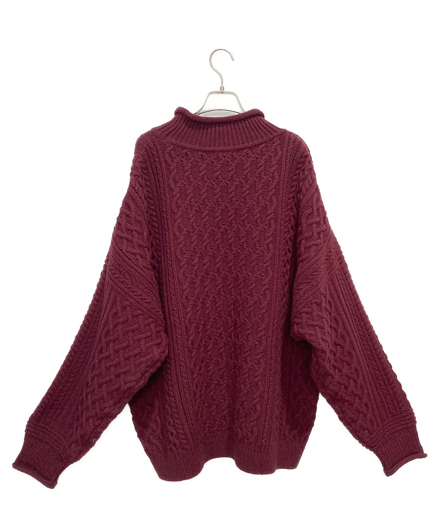 中古・古着通販】yashiki (ヤシキ) Banka Curl High Neck Knit バー 