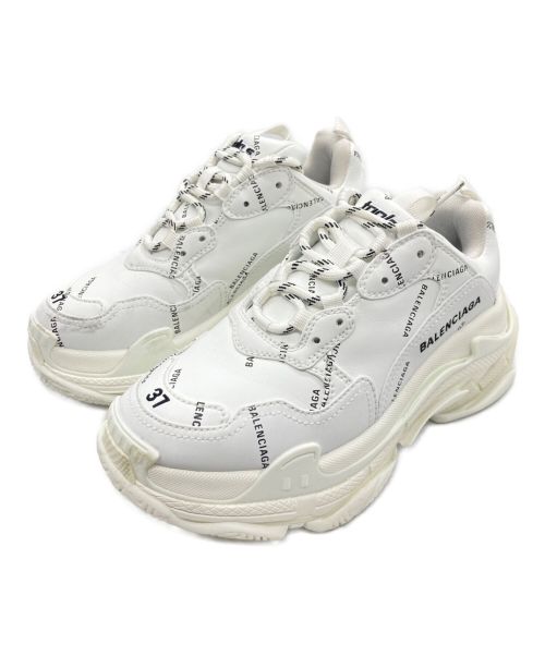 美品バレンシアガBALENCIAGA37正規24.5クリーニング済白スニーカー 美品バレンシアガBALENCIAGA37正規24.5クリーニング済白スニーカー
