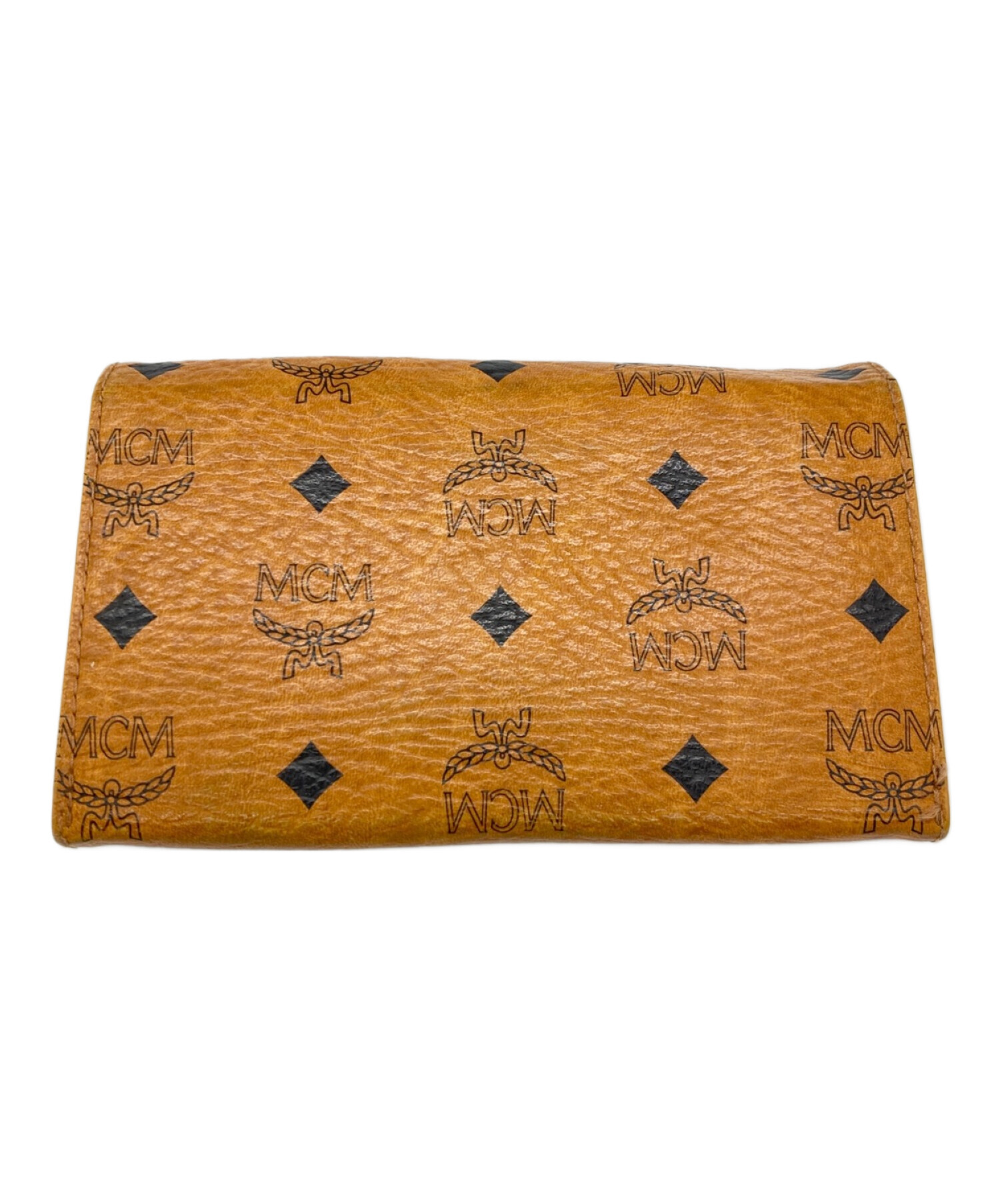 MCM 二つ折り財布 ブラウン レザー MCM ブラウンレザー 二つ折り財布