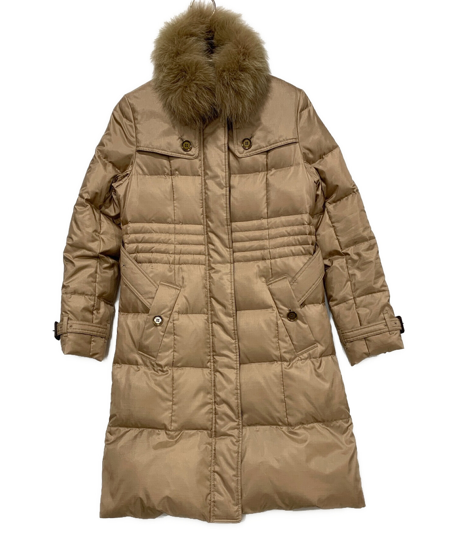 BURBERRY LONDON バーバリーロンドンファーロングダウンコート BURBERRY LONDON バーバリーロンドンファーロングダウンコート