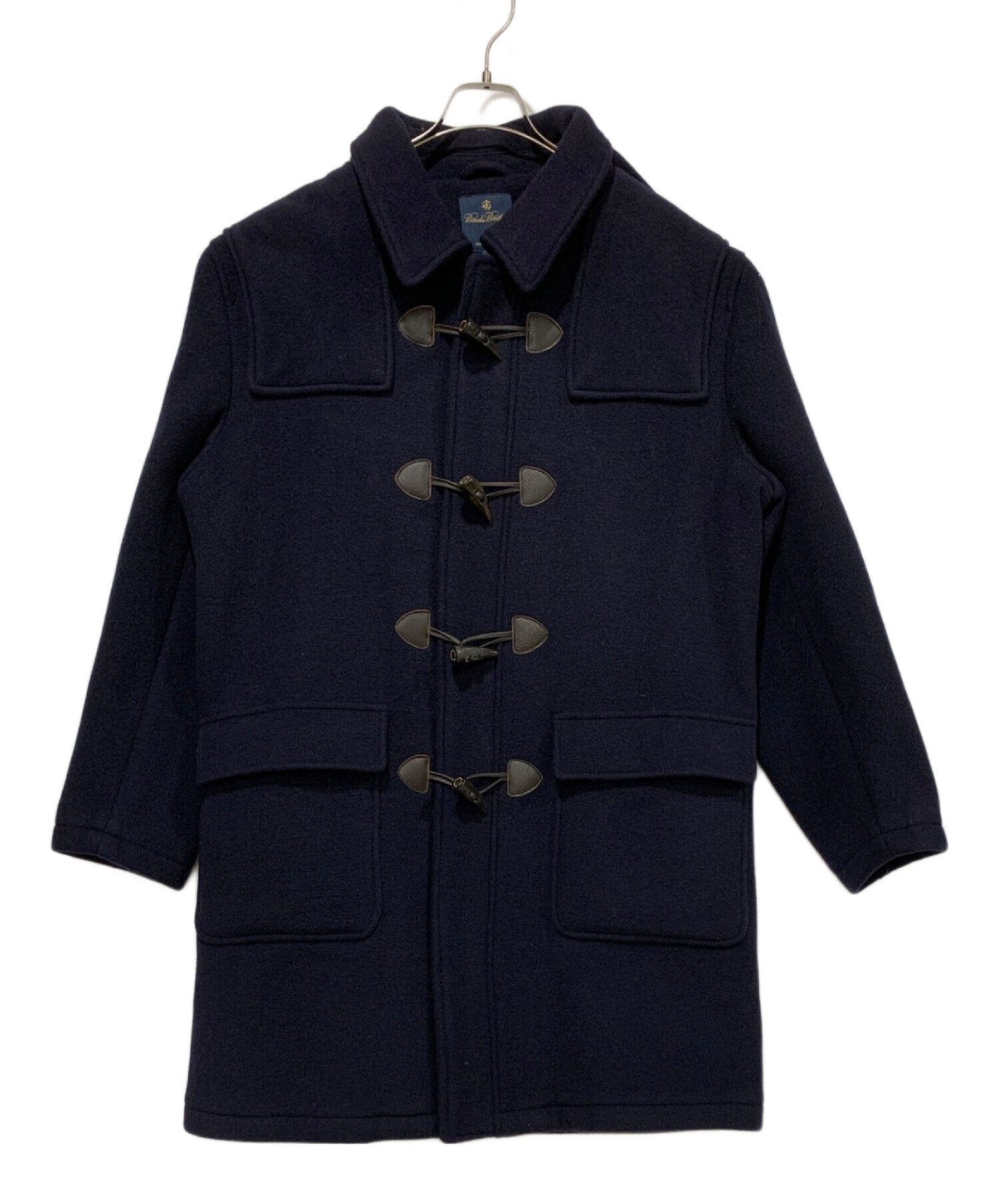 ブルックスブラザーズ　ロングダッフルコート　ウールメルトン　ネイビー　Lサイズ ブルックスブラザーズ ダッフルコート ロング丈 ネイビー ブラック
