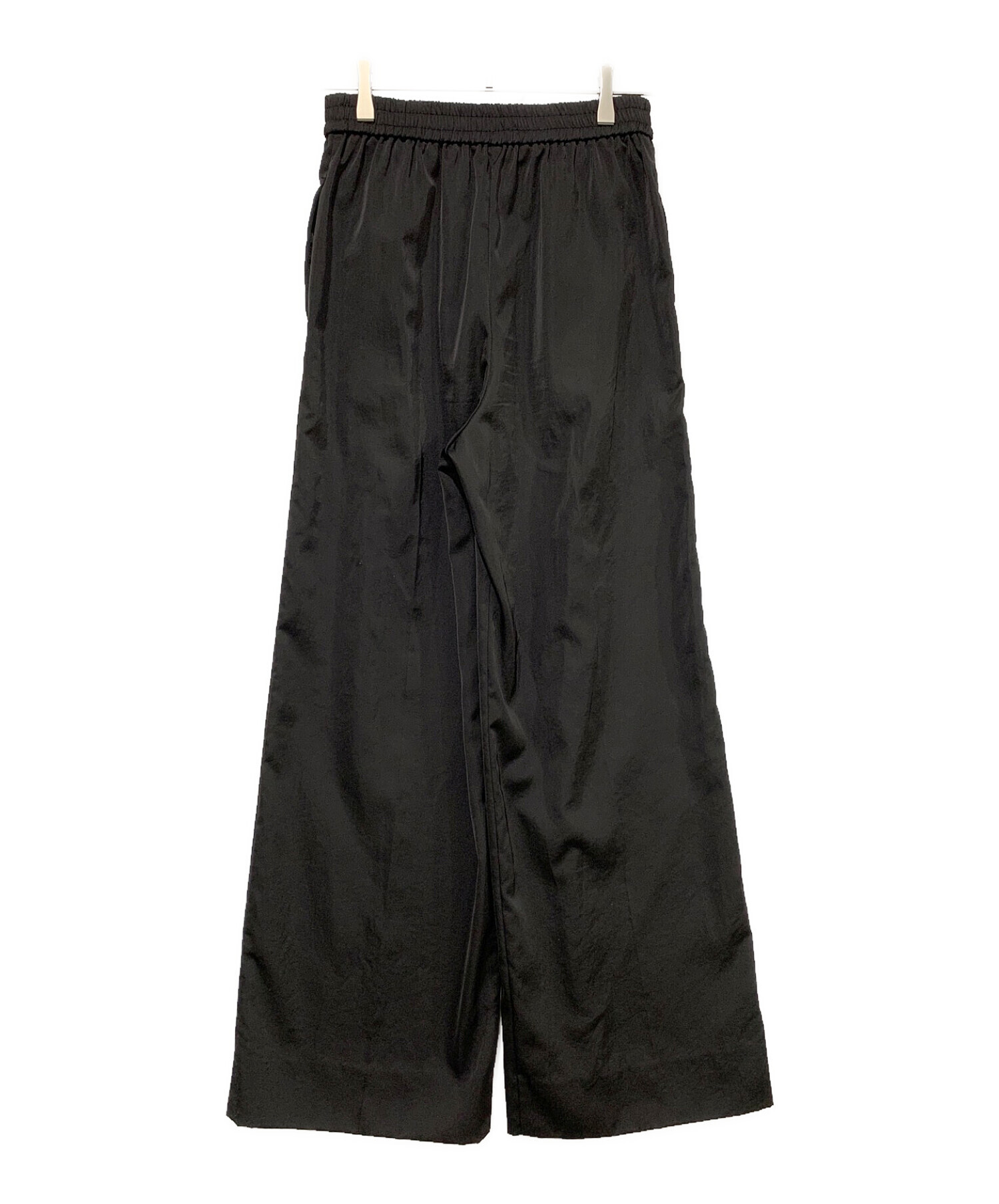 中古・古着通販】YORI (ヨリ) サテンセンタープレスワイドパンツ  