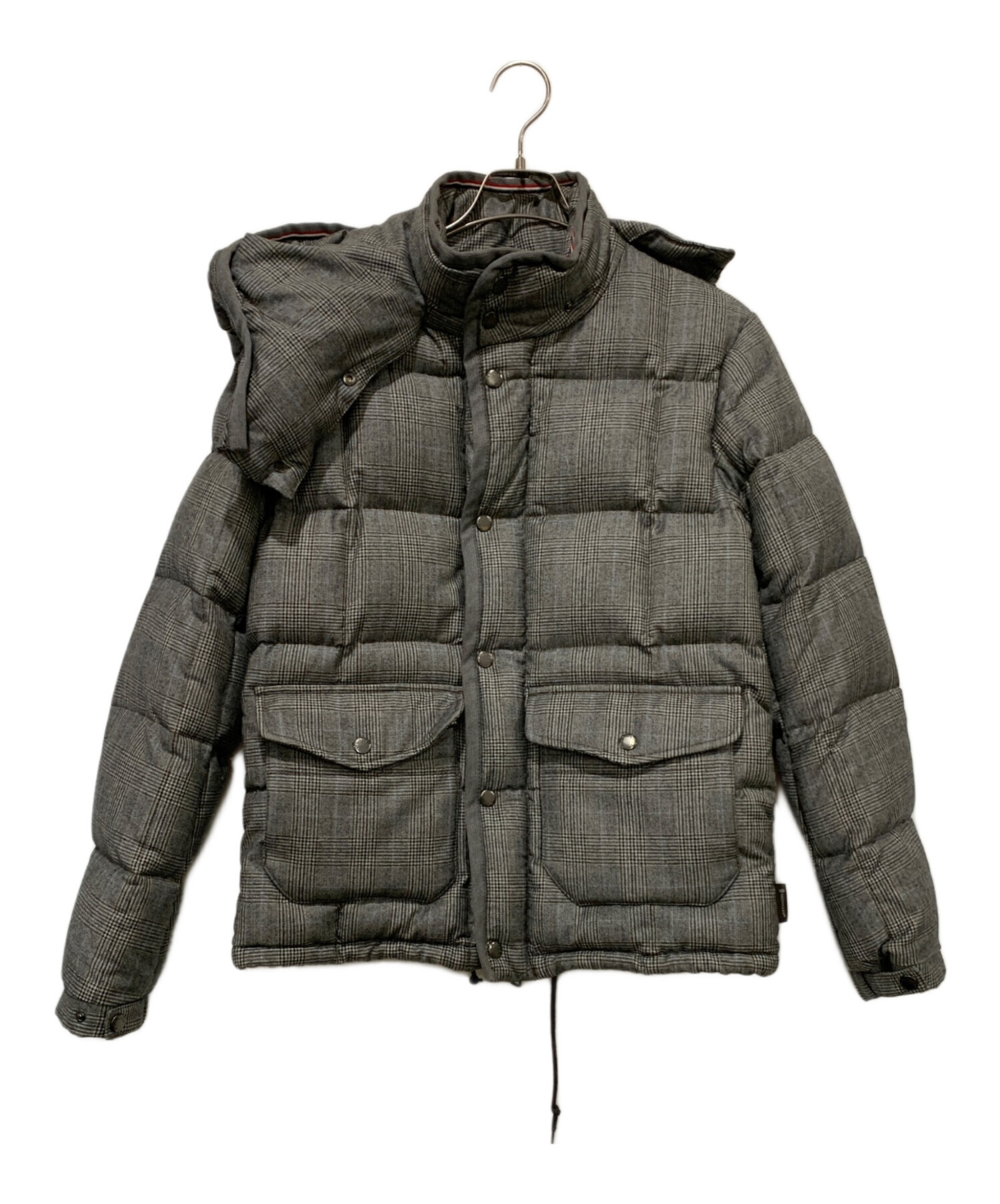 MONCLER フード付きグレー長袖ジャケット MONCLER フード付きグレー長袖ジャケット