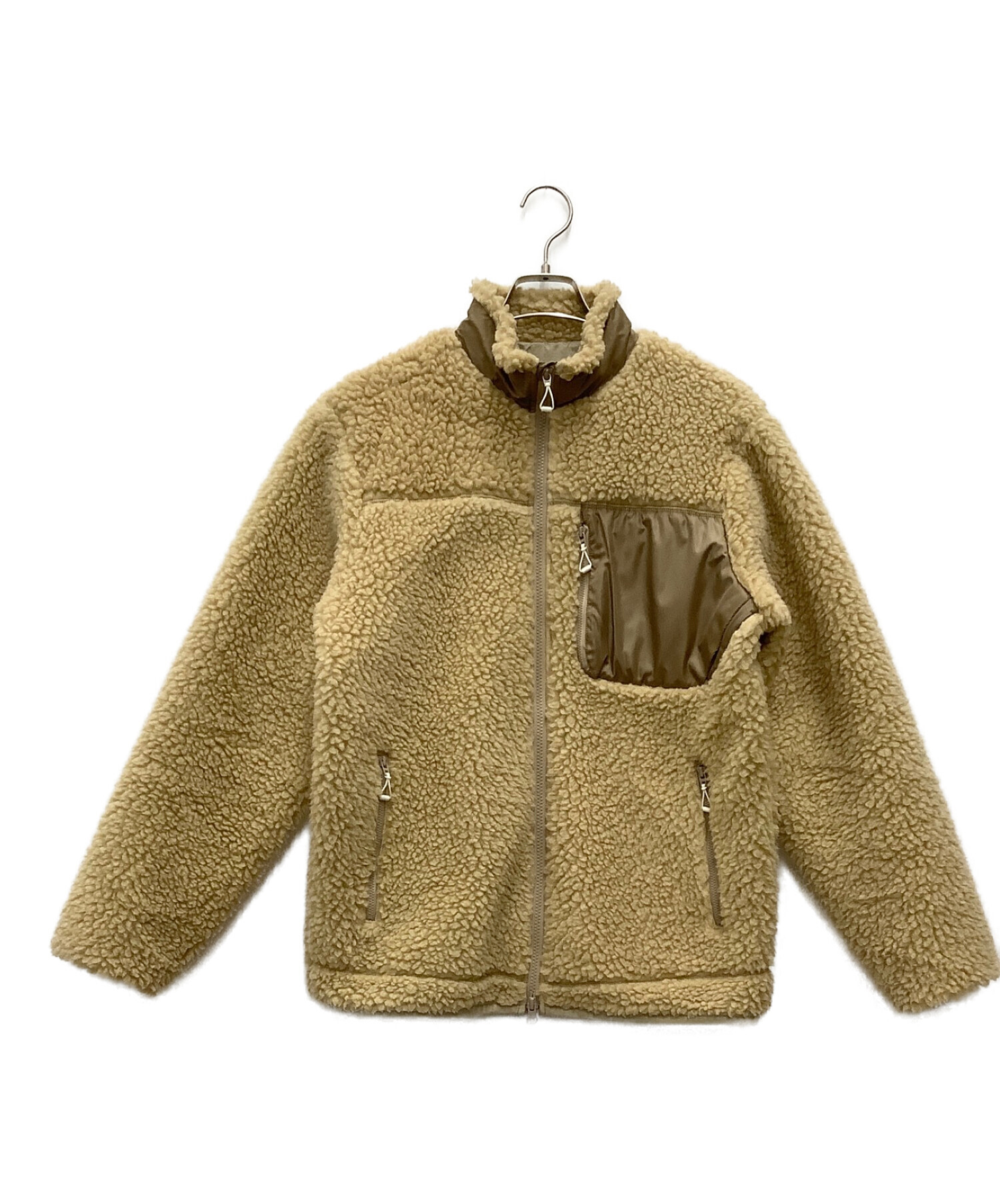 中古・古着通販】DESCENTE (デサント) フリースジャケット ベージュ