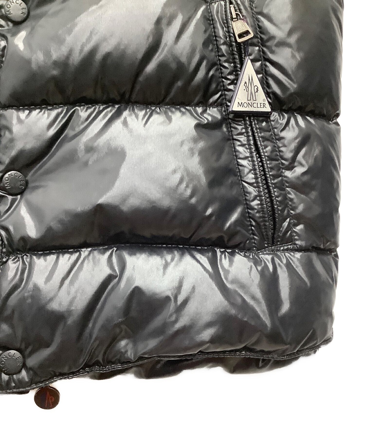 中古・古着通販】MONCLER (モンクレール) ダウンベスト GIDE ブラック 