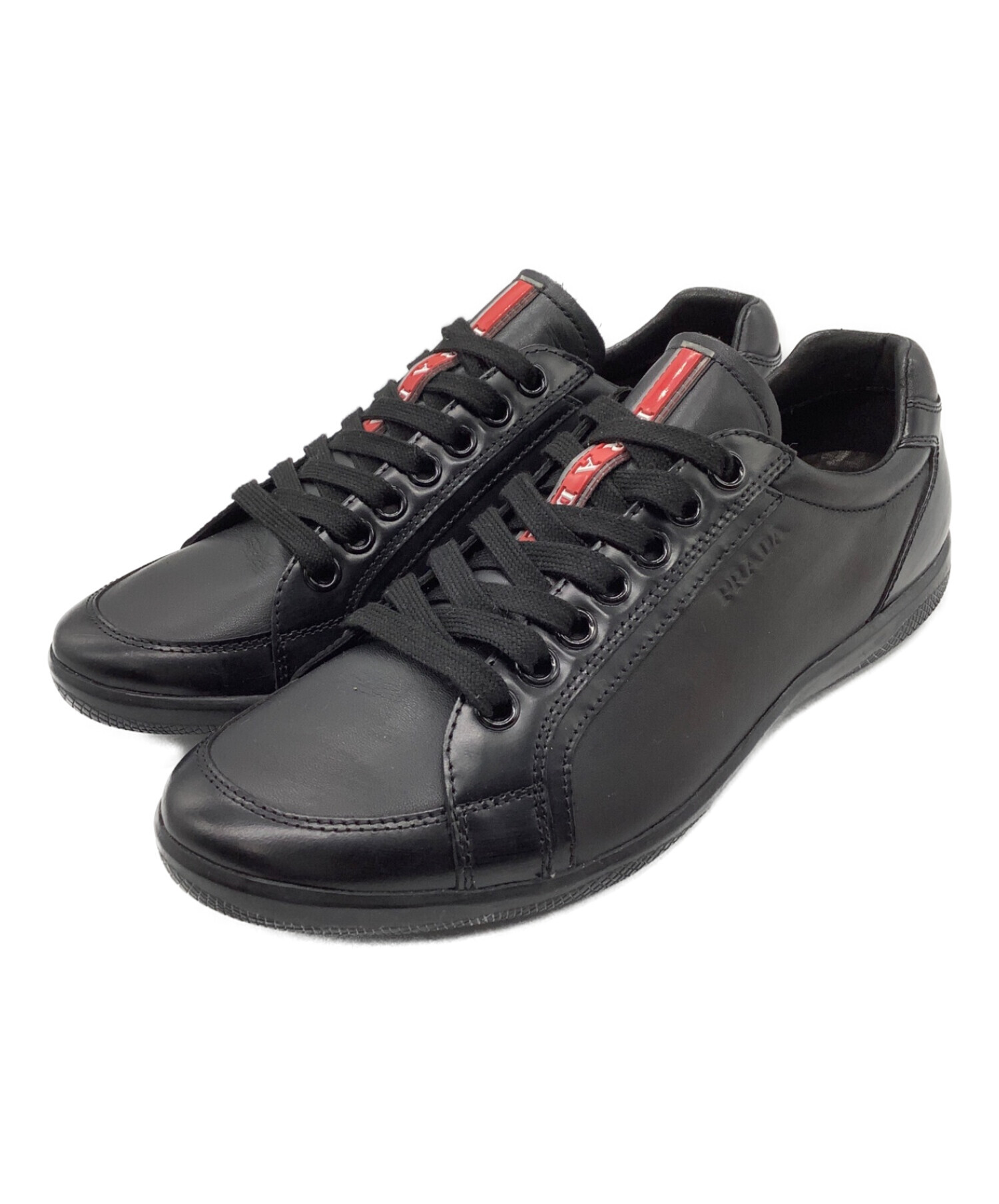 中古・古着通販】PRADA (プラダ) スニーカー ブラック サイズ 
