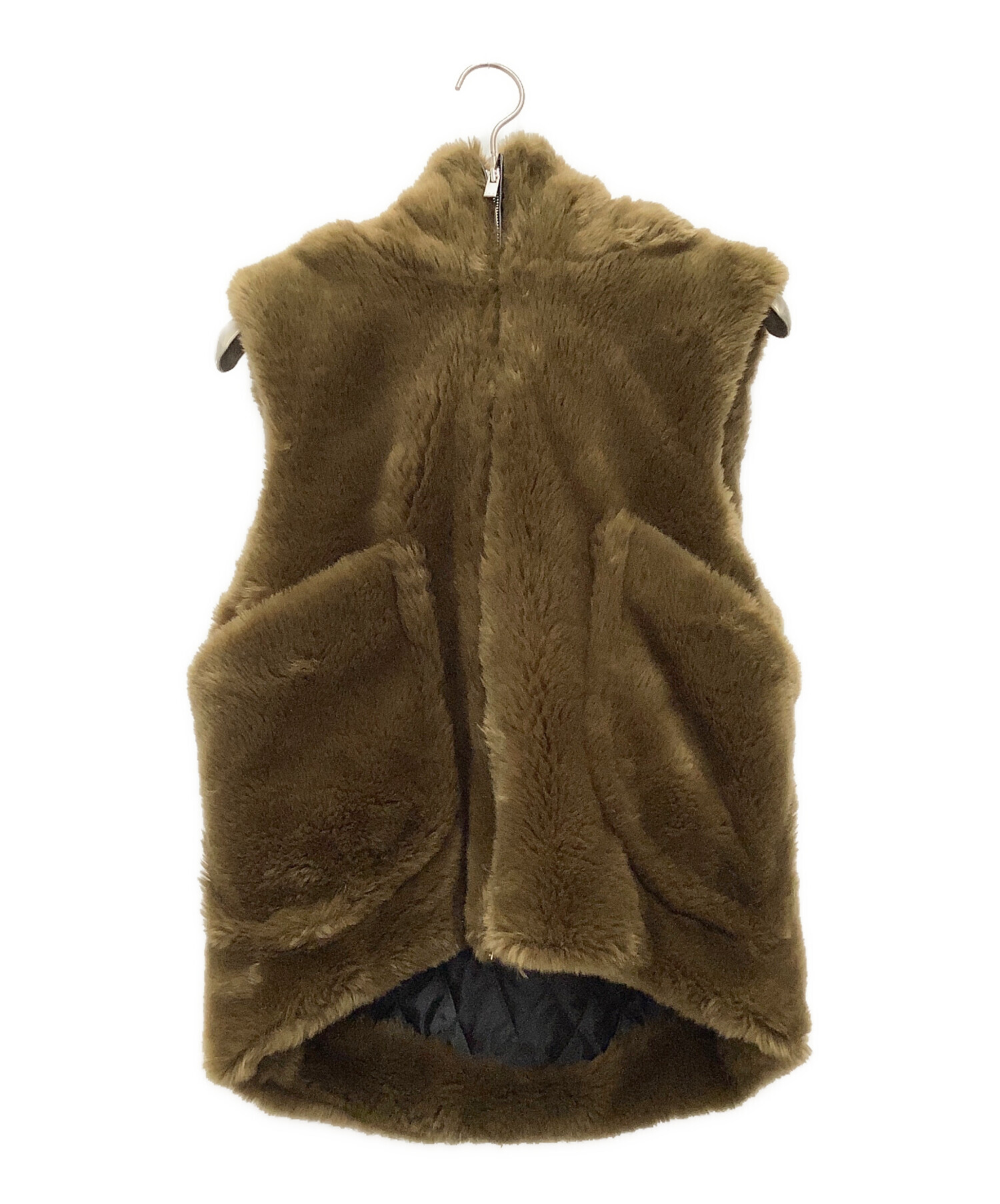 sulvam fake fur vest