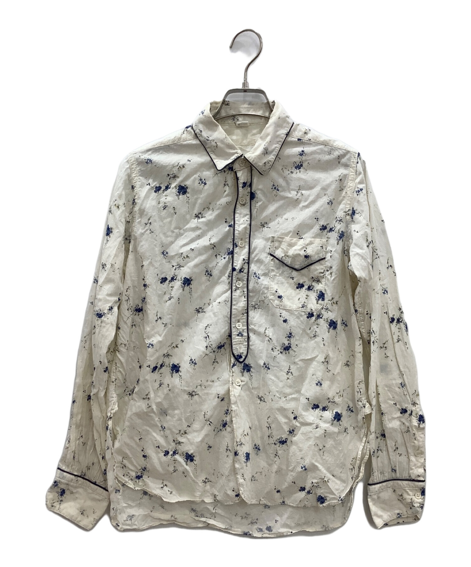 美品☆【45R】180番三子の908グーグーシャツ ギンガムチェック