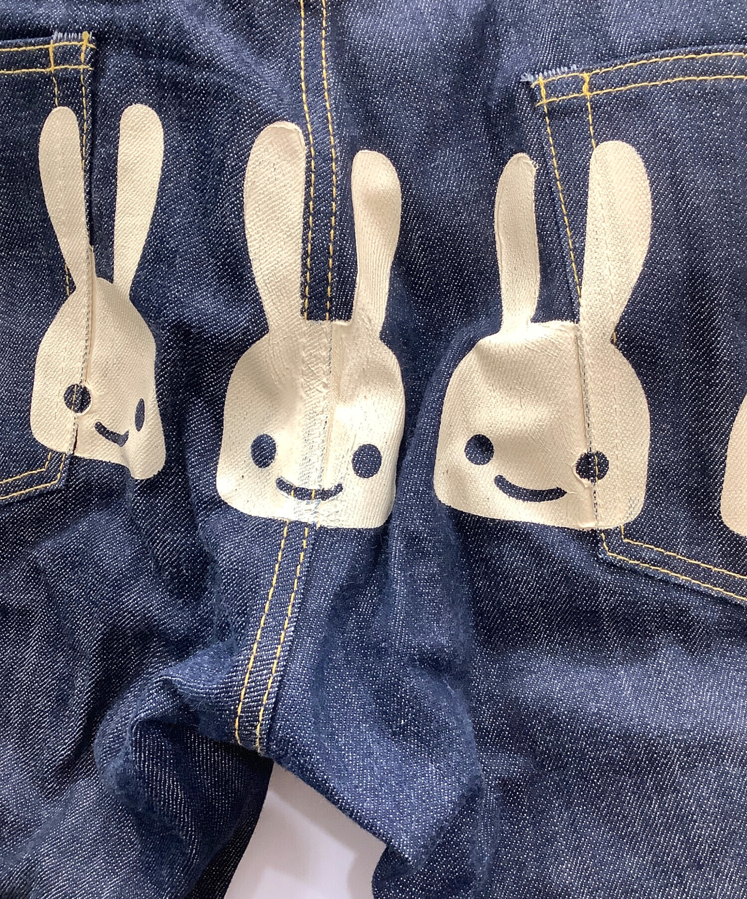 中古・古着通販】CUNE (キューン) 5連うさぎデニムパンツ インディゴ 