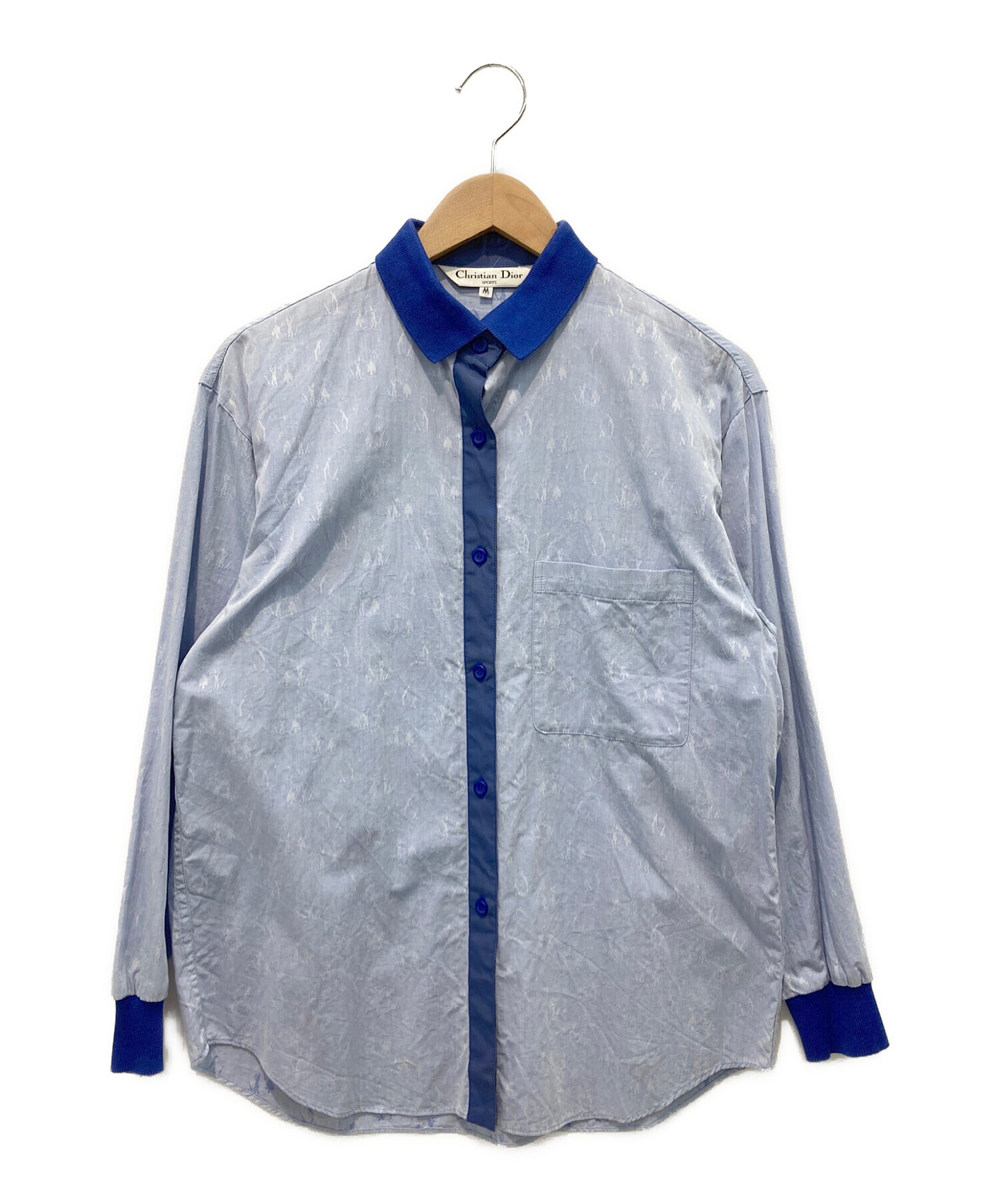 Christian Dior Sports (クリスチャンディオールスポーツ) デザインシャツ ブルー サイズ:M
