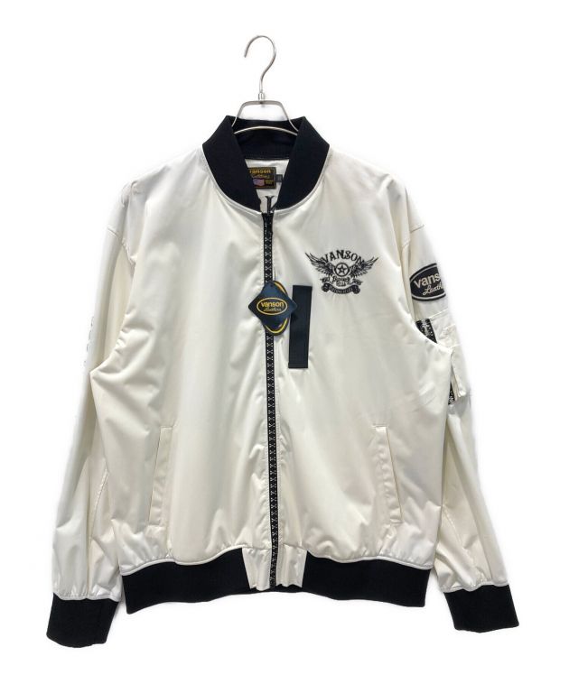 中古・古着通販】VANSON (バンソン) ストレッチMA-1ジャケット 