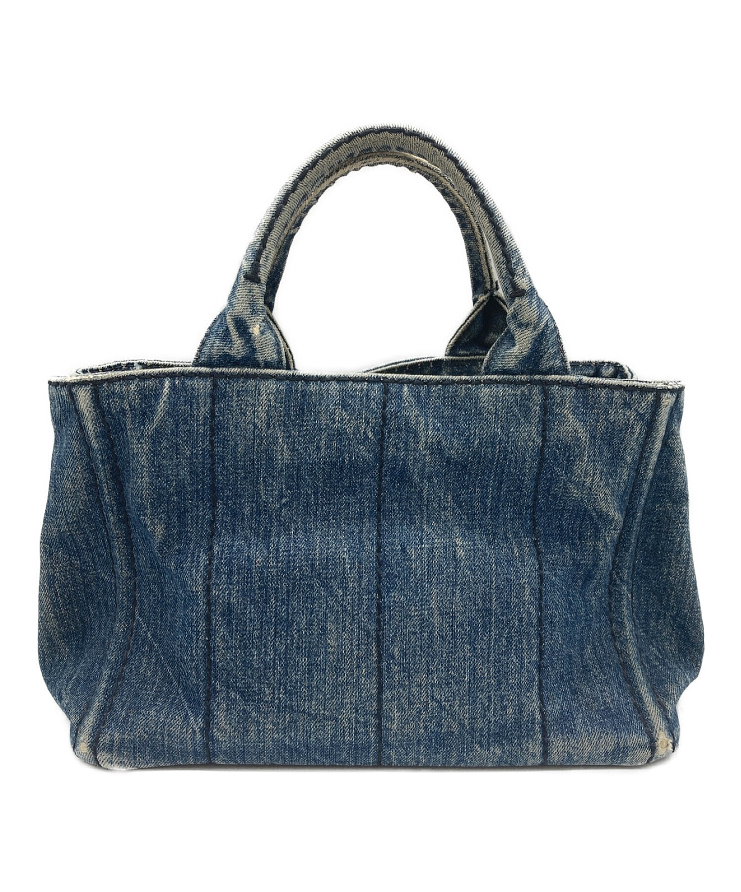 PRADA プラダ B1872B カナパ トートバッグ デニム レディース 中古品 