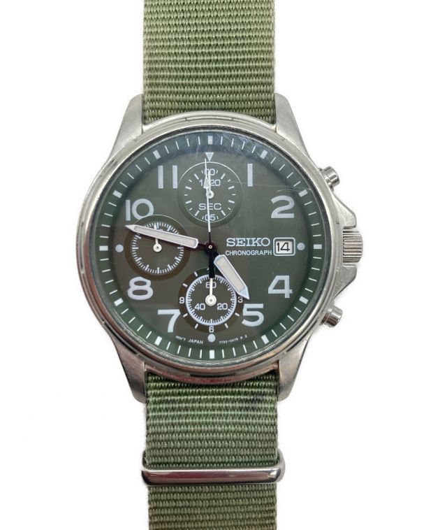 SEIKO クロノグラフ グリーン 時計 SEIKO(セイコー) / クォーツ腕時計