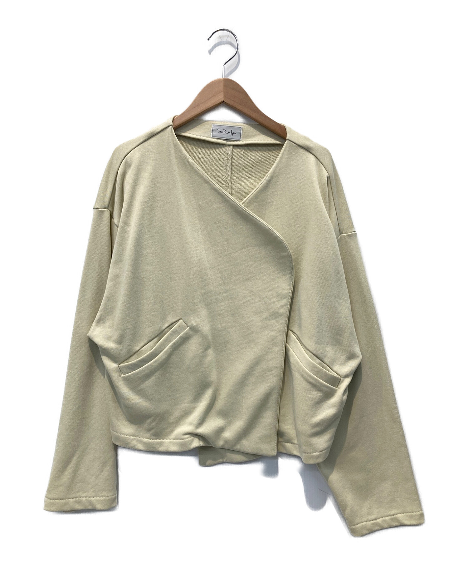 SEAROOMLYNN (シールームリン) スウェットラウンドカラージャケット 黄緑 サイズ:FREE