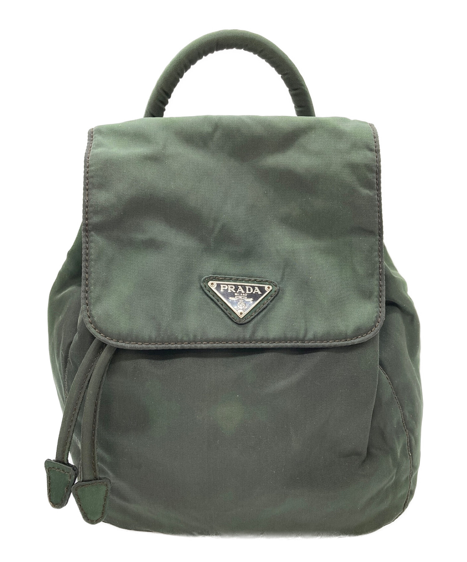 中古・古着通販】PRADA (プラダ) ナイロンミニリュック グリーン