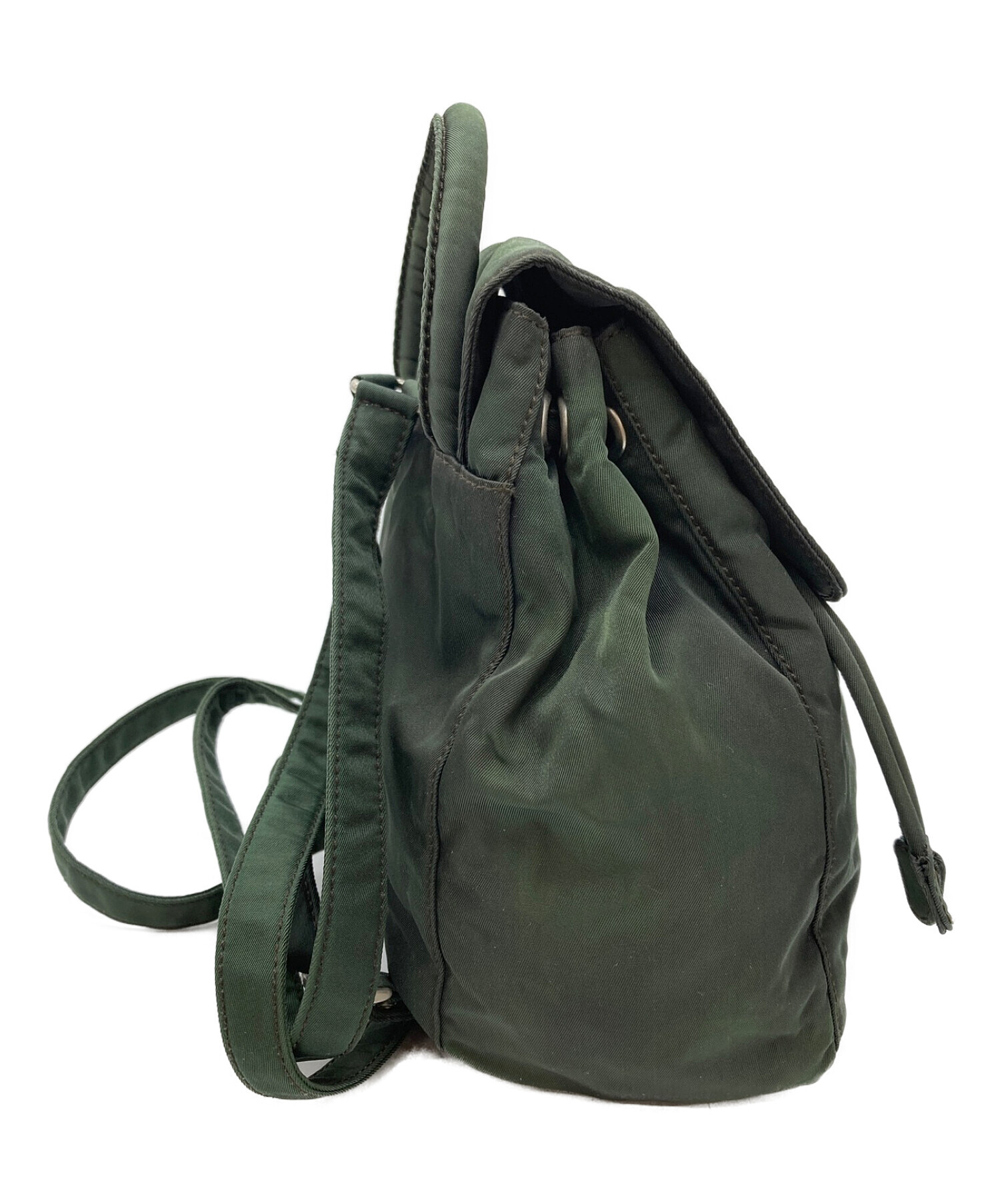 中古・古着通販】PRADA (プラダ) ナイロンミニリュック グリーン