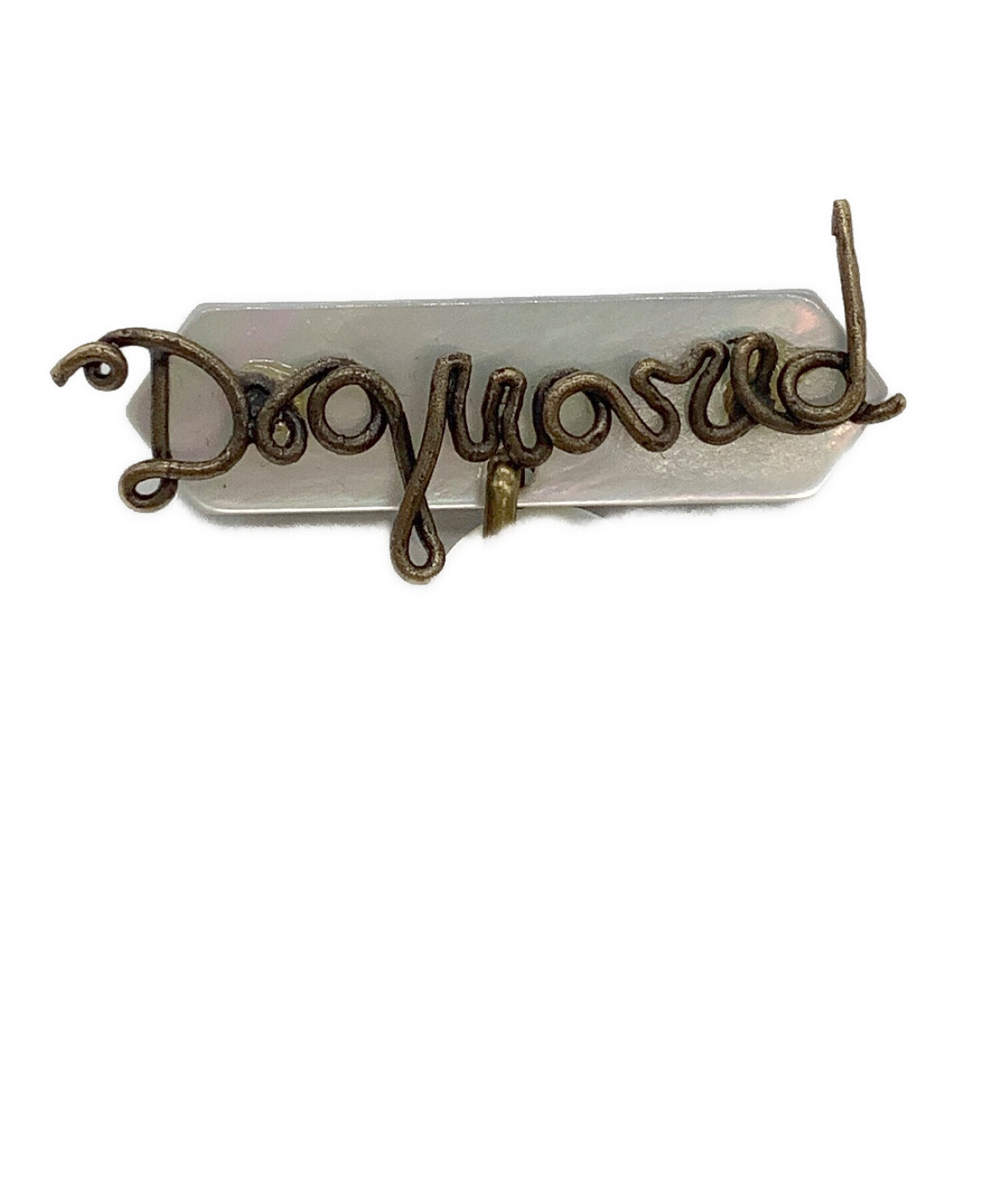 中古・古着通販】DSQUARED2 (ディースクエアード) ロゴブローチ 未使用 