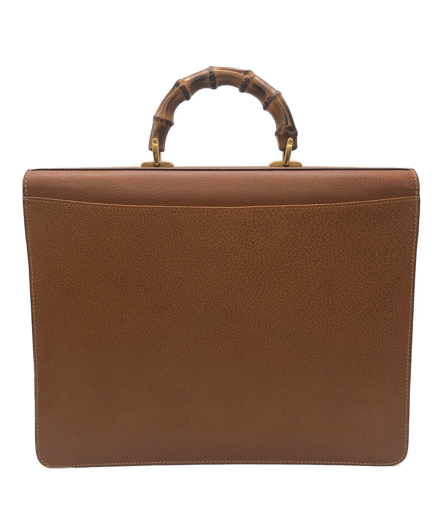 中古・古着通販】GUCCI (グッチ) 2WAYブリーフケース バンブー  