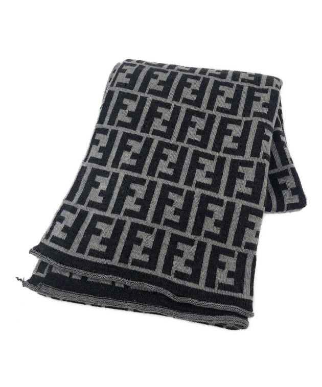 中古・古着通販】FENDI (フェンディ) ズッカ柄マフラー グレー  