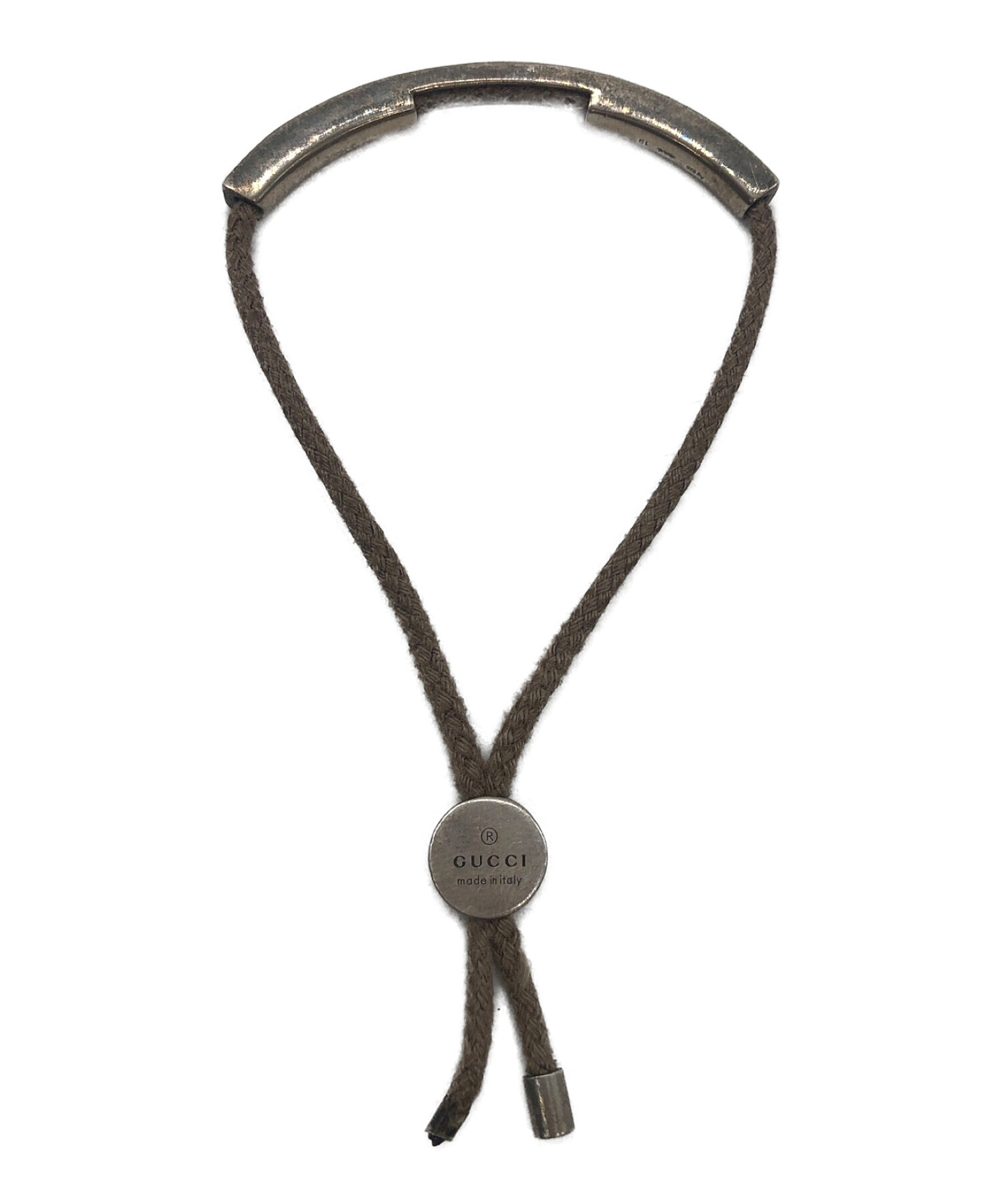 中古・古着通販】GUCCI (グッチ) ロゴプレートブレスレット インター 
