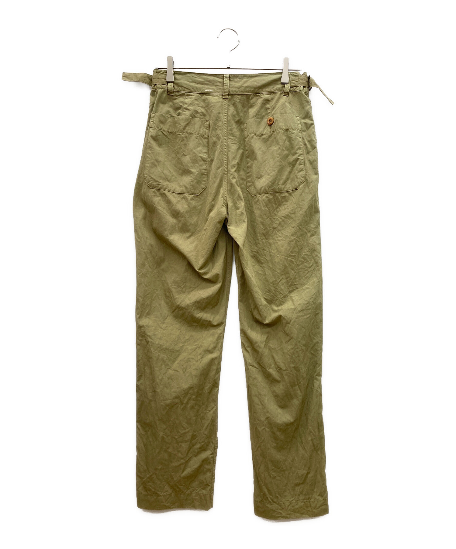 中古・古着通販】MHL (エムエイチエル) コットンリネンパンツ ベージュ  