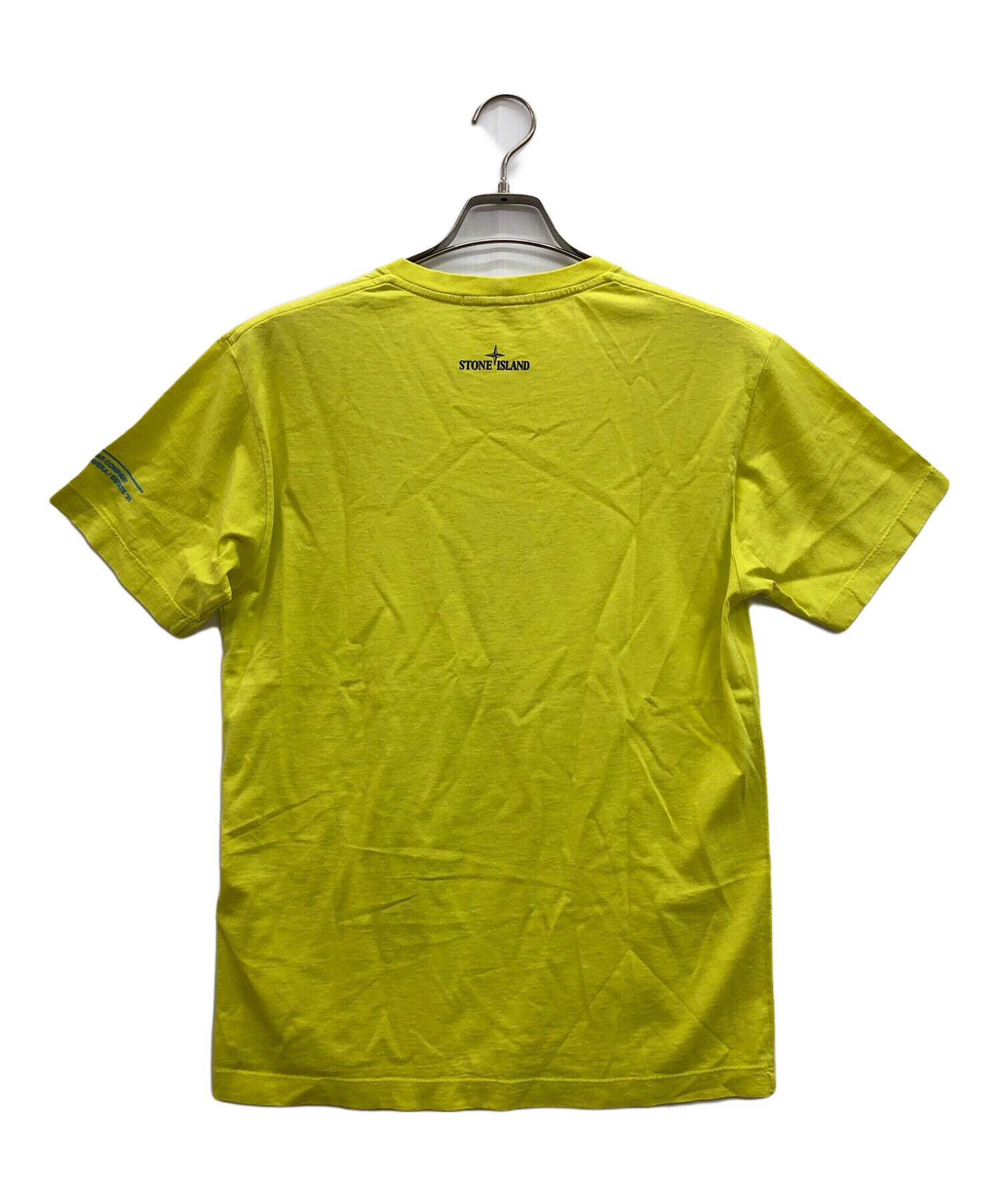 STONE ISLAND (ストーンアイランド) ロゴプリントTシャツ イエロー サイズ:S