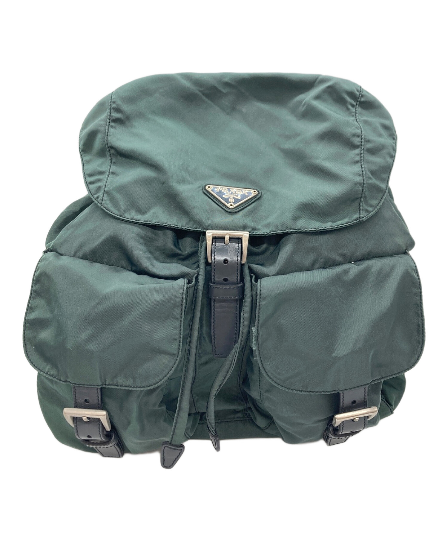 中古・古着通販】PRADA (プラダ) ナイロンミニリュック グリーン
