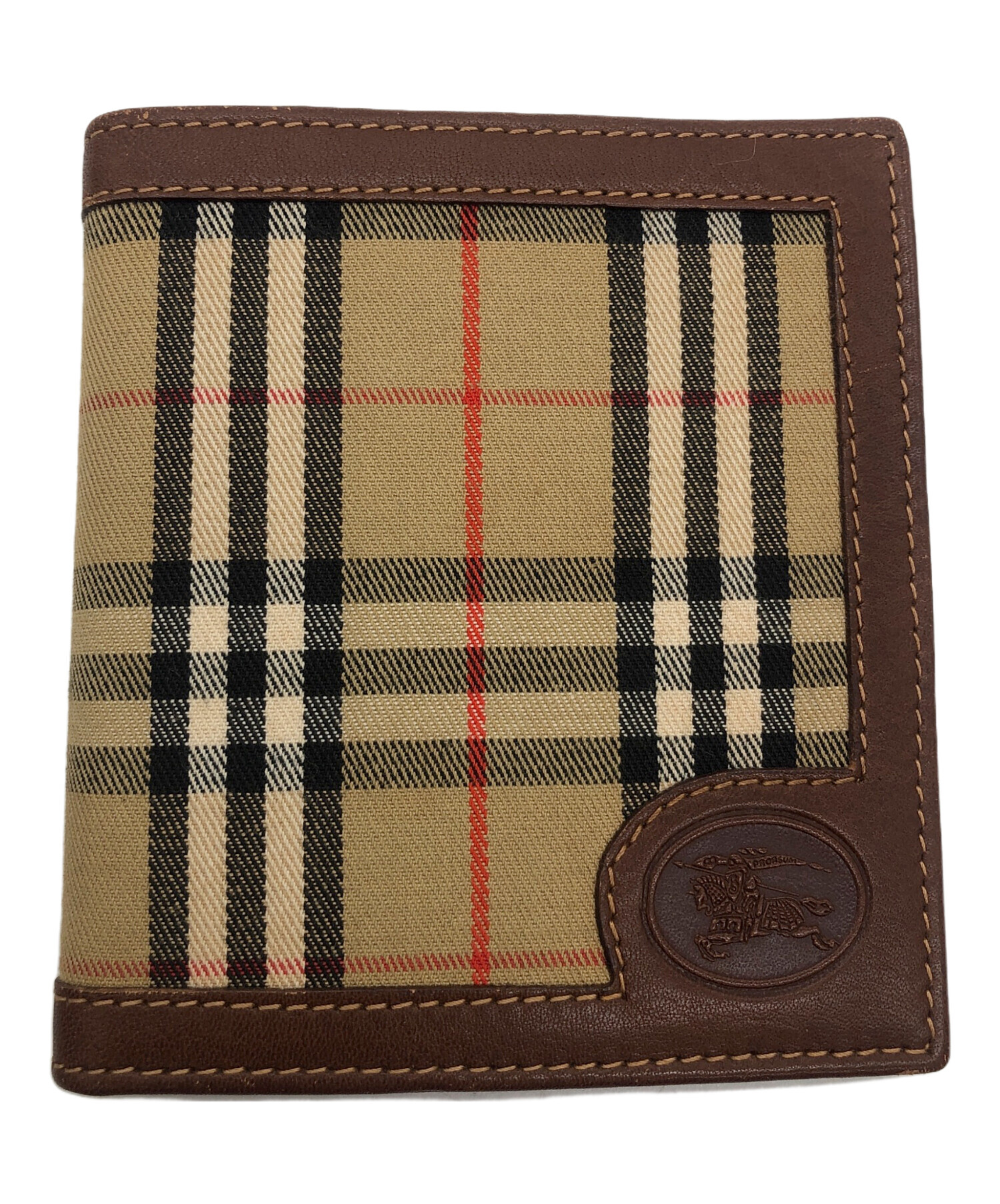 未使用品 箱付き BURBERRY LONDON 折り財布 ノバチェック 黒 新品未