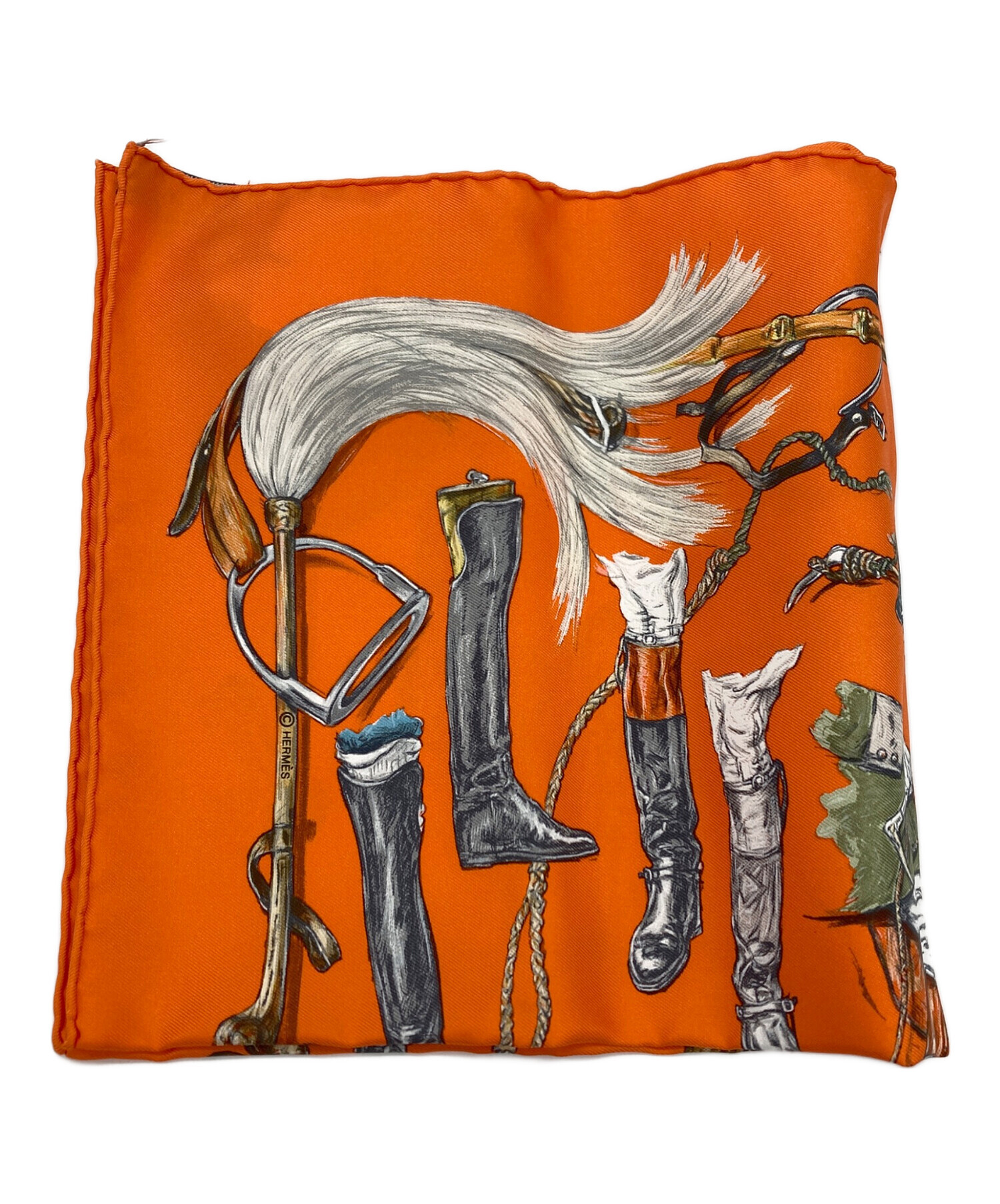 中古・古着通販】HERMES (エルメス) カレ40 A propos de Bottes 