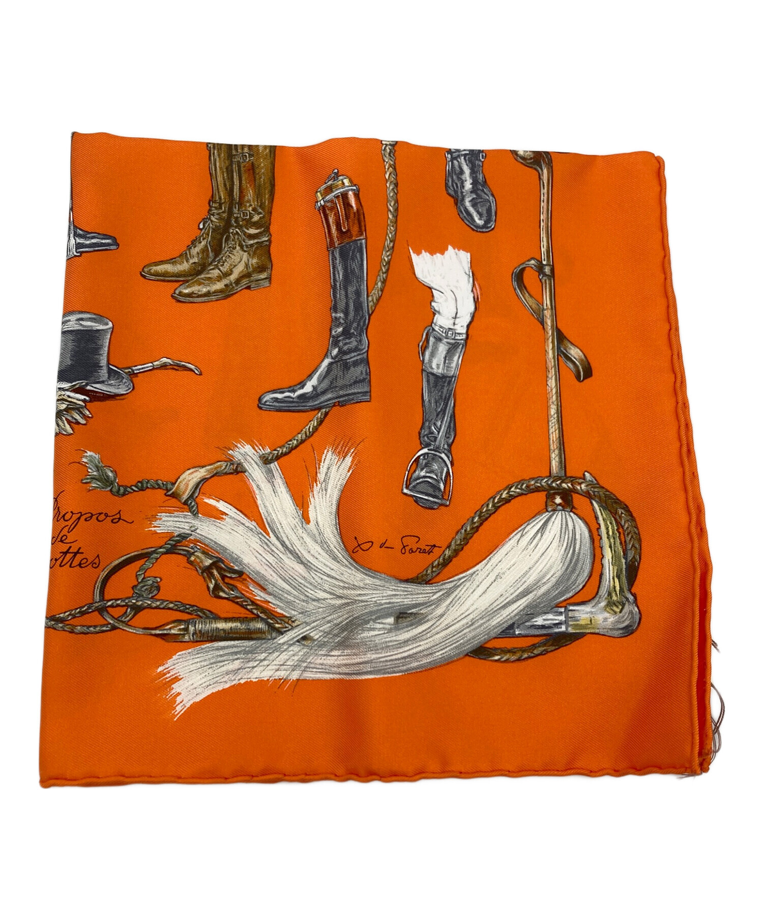 中古・古着通販】HERMES (エルメス) カレ40 A propos de Bottes 