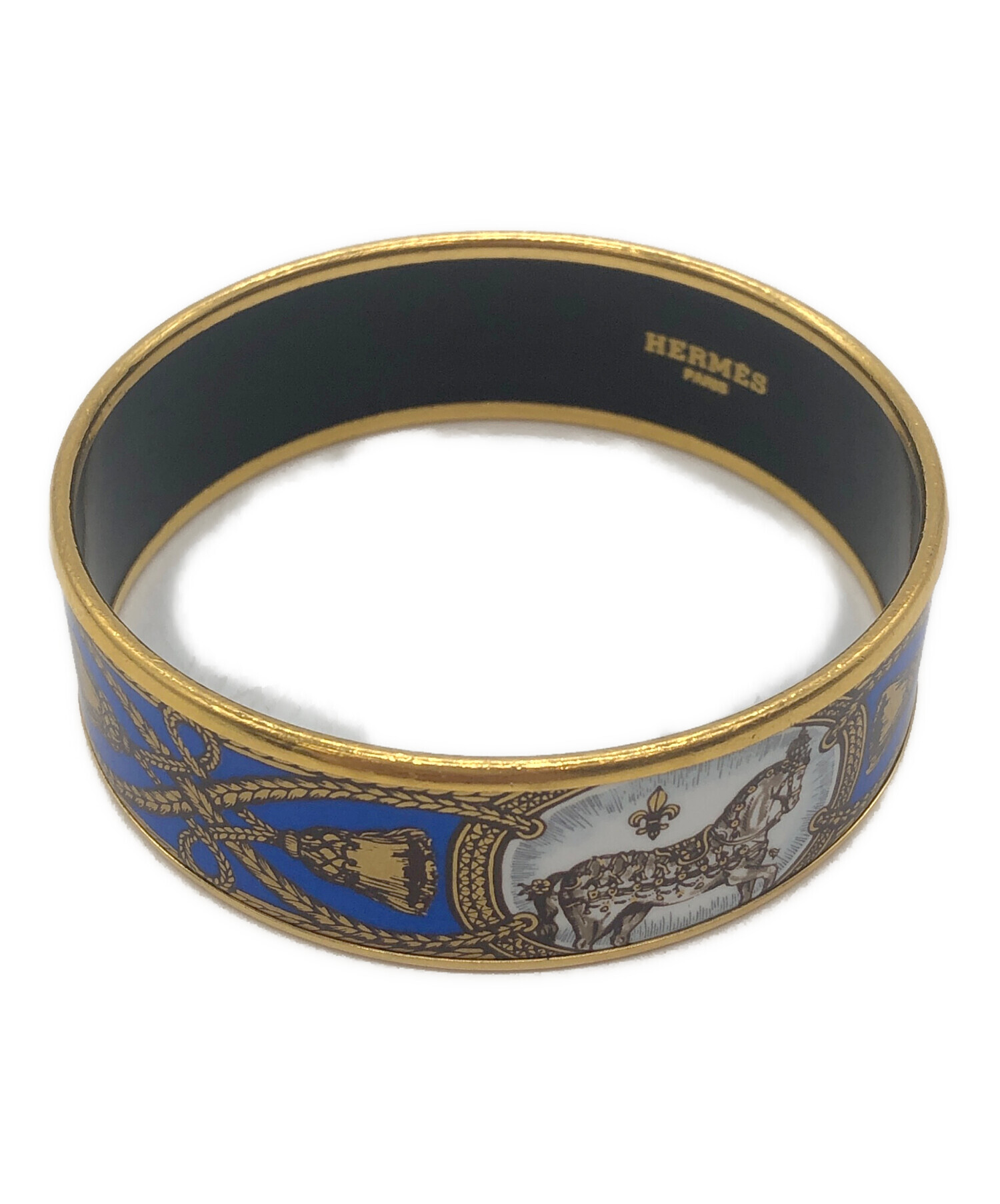 中古・古着通販】HERMES (エルメス) バングル エマイユGM ブルー
