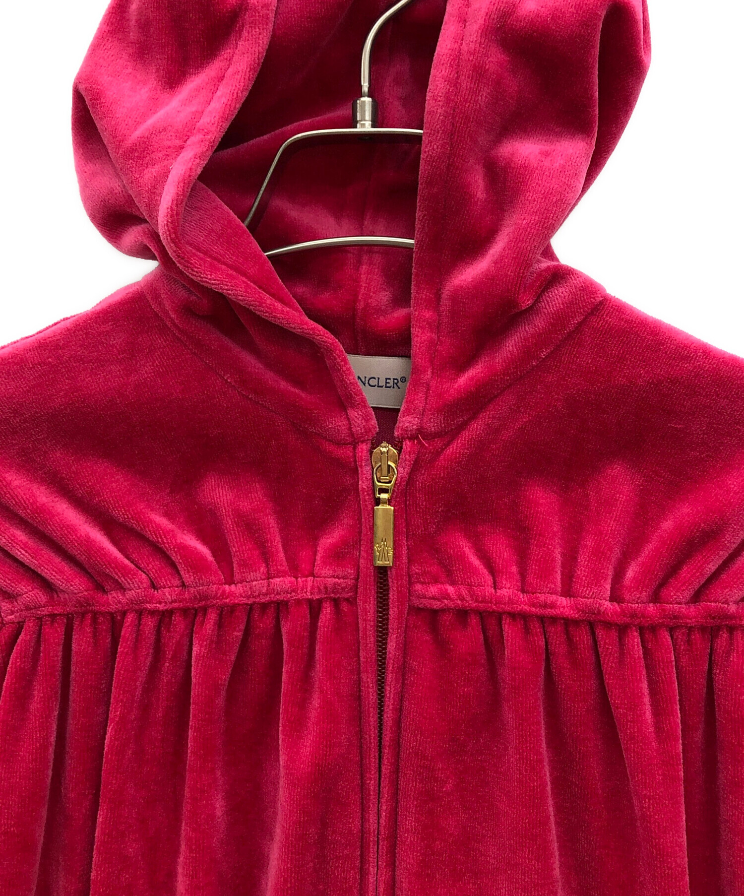 中古・古着通販】MONCLER (モンクレール) ベロアセットアップ ピンク 