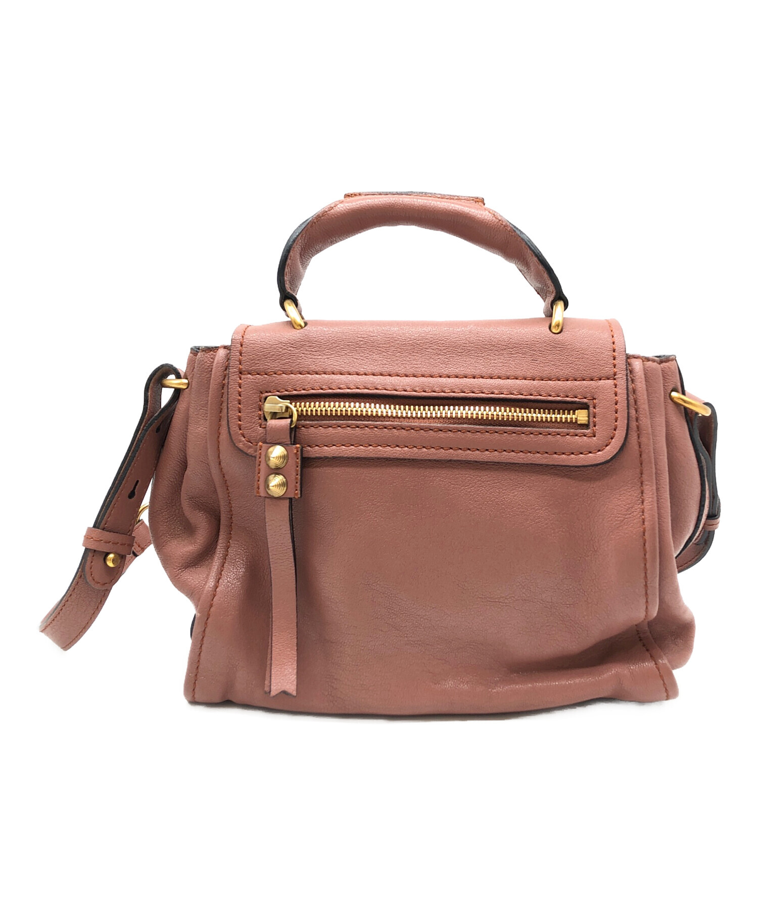 中古・古着通販】Chloe (クロエ) ショルダーバッグ エルシー ピンク 