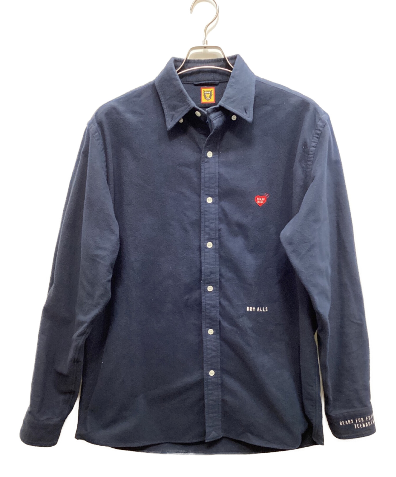 中古・古着通販】HUMAN MADE (ヒューマンメイド) ネルシャツ ネイビー 