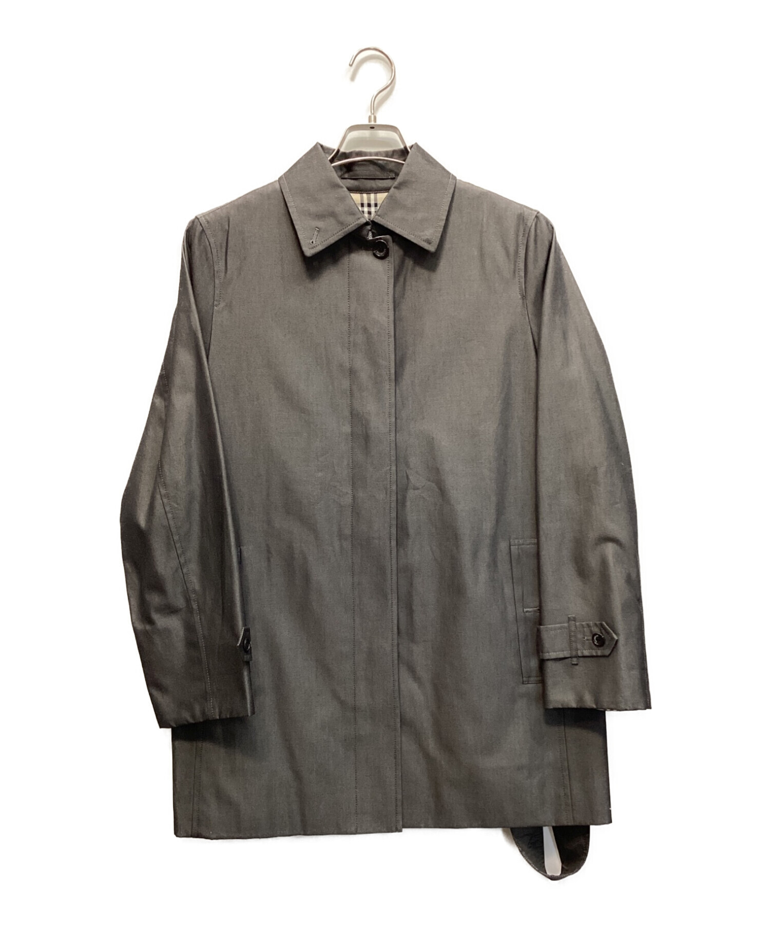中古・古着通販】BURBERRY (バーバリー) ステンカラーコート グレー 
