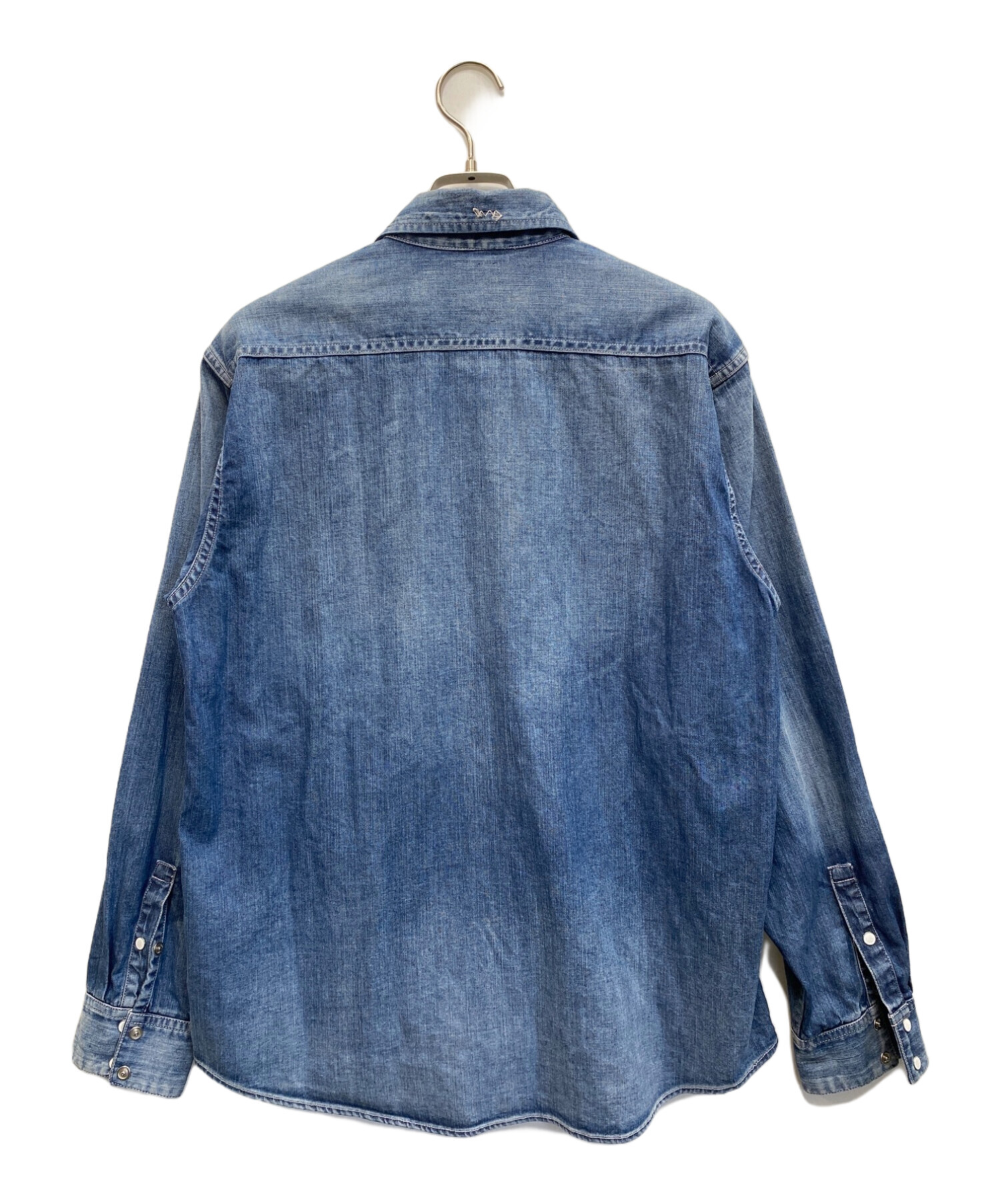 中古・古着通販】VISVIM (ビズビム) SS HANDYMAN SHIRT DAMAGED ブルー  